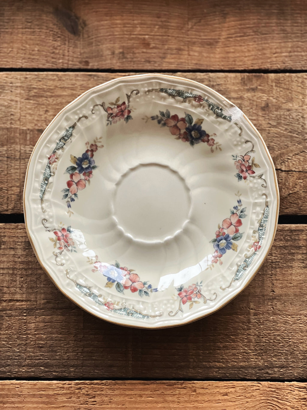 Vintage Mikasa Fine Ivory Provencal Cup & Saucer