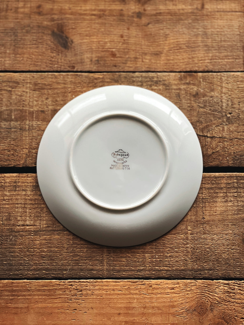 Vintage Fukagawa Arita Japan Set of 4 Silver Bamboo Bread & Butter Plates