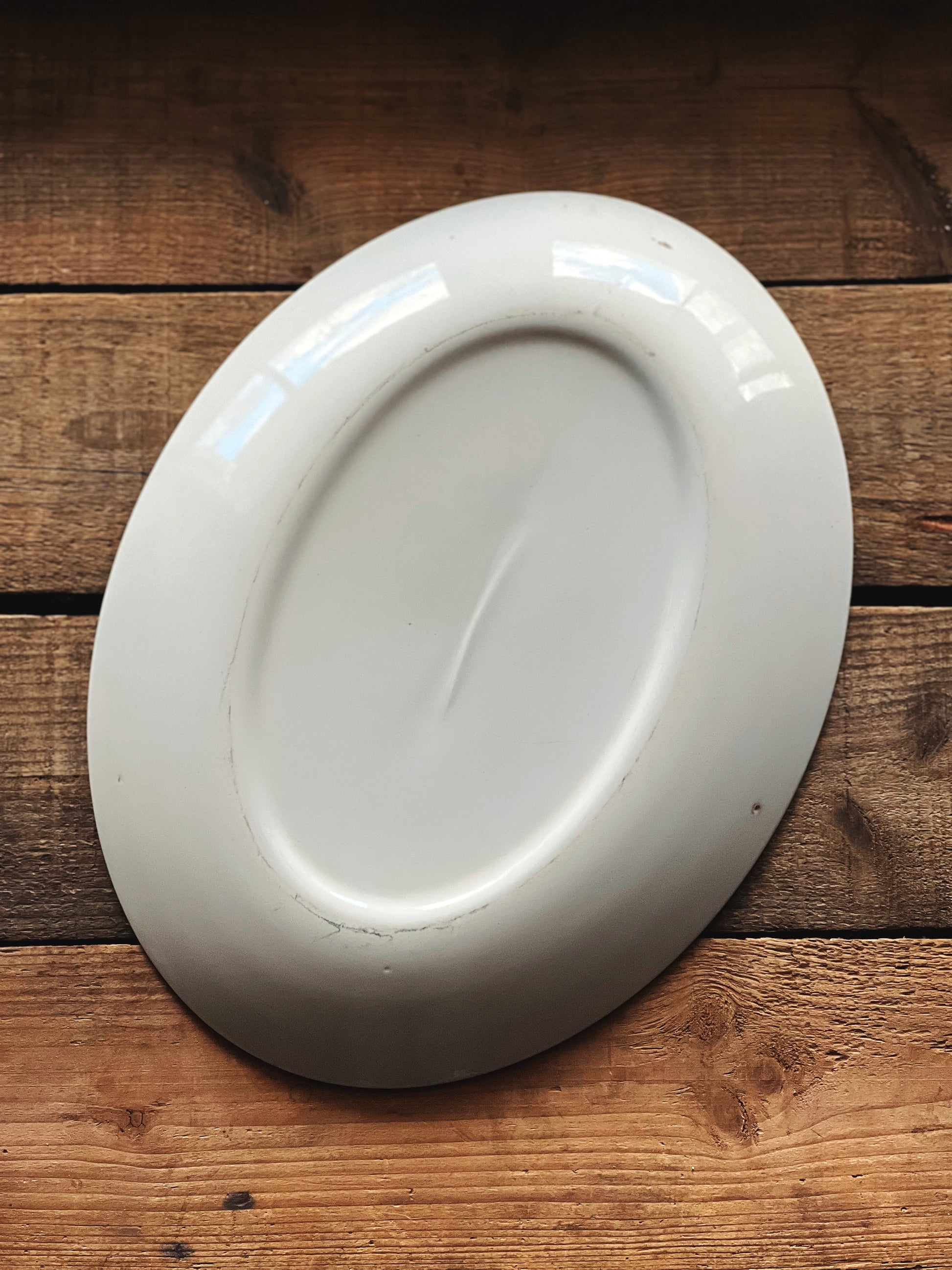 Vintage Turquoise and Pink Floral Serving Platter