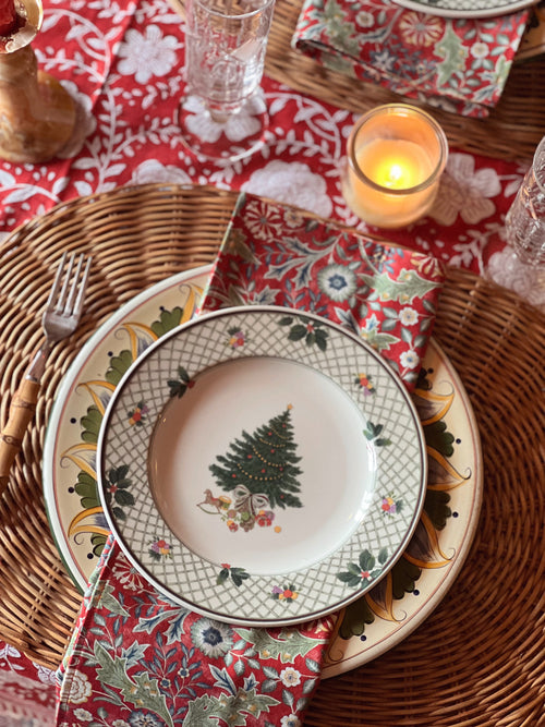 Set of 4 Multicolor William Morris Print Napkins Hand Made by Wildflower Parade x Feast Vintage (Copy)