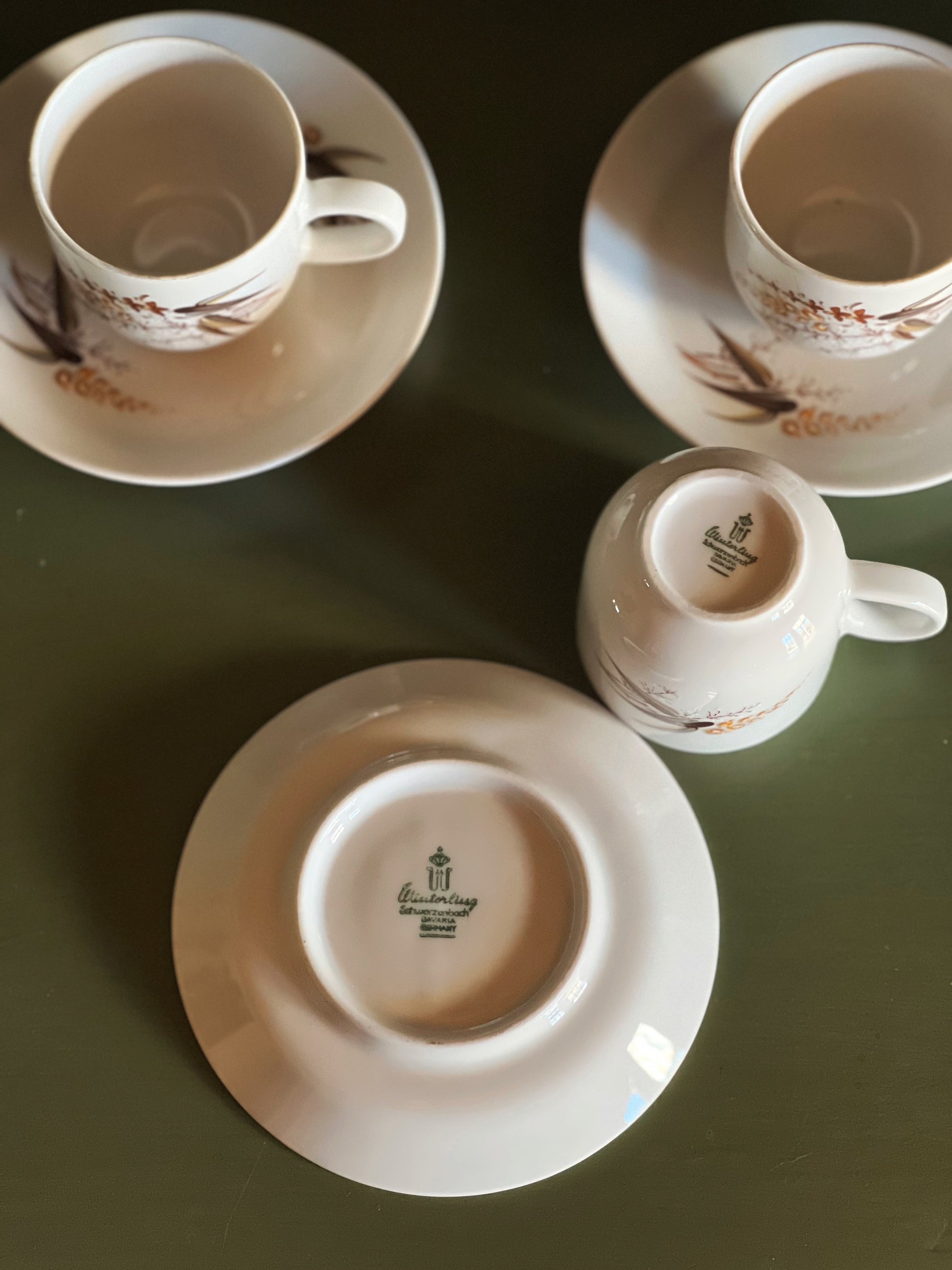 Vintage Winterling Bavaria Demitasse Cup & Saucer