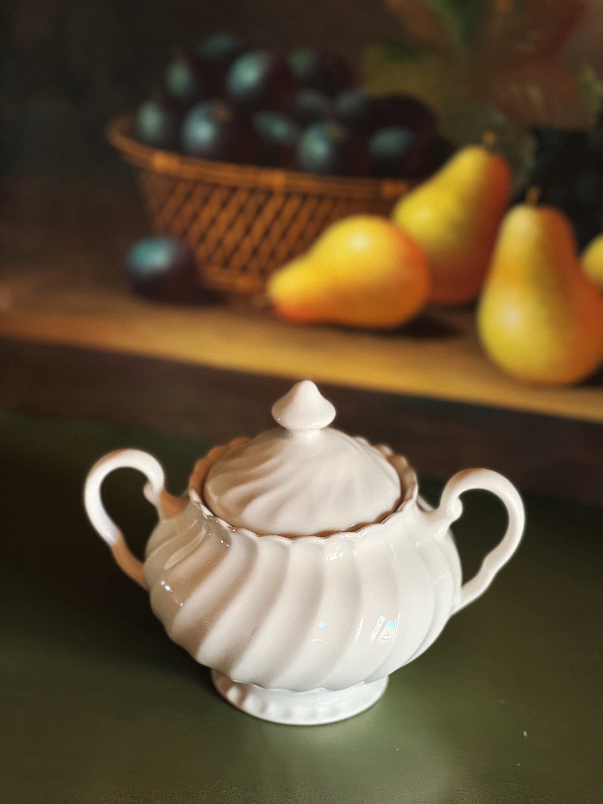 Vintage Johnson Brothers Regency Sugar Bowl with Lid