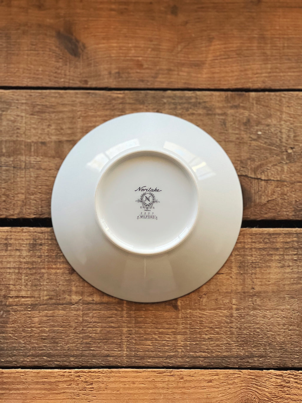 Noritake Milford china back stamp on vintage berry bowl