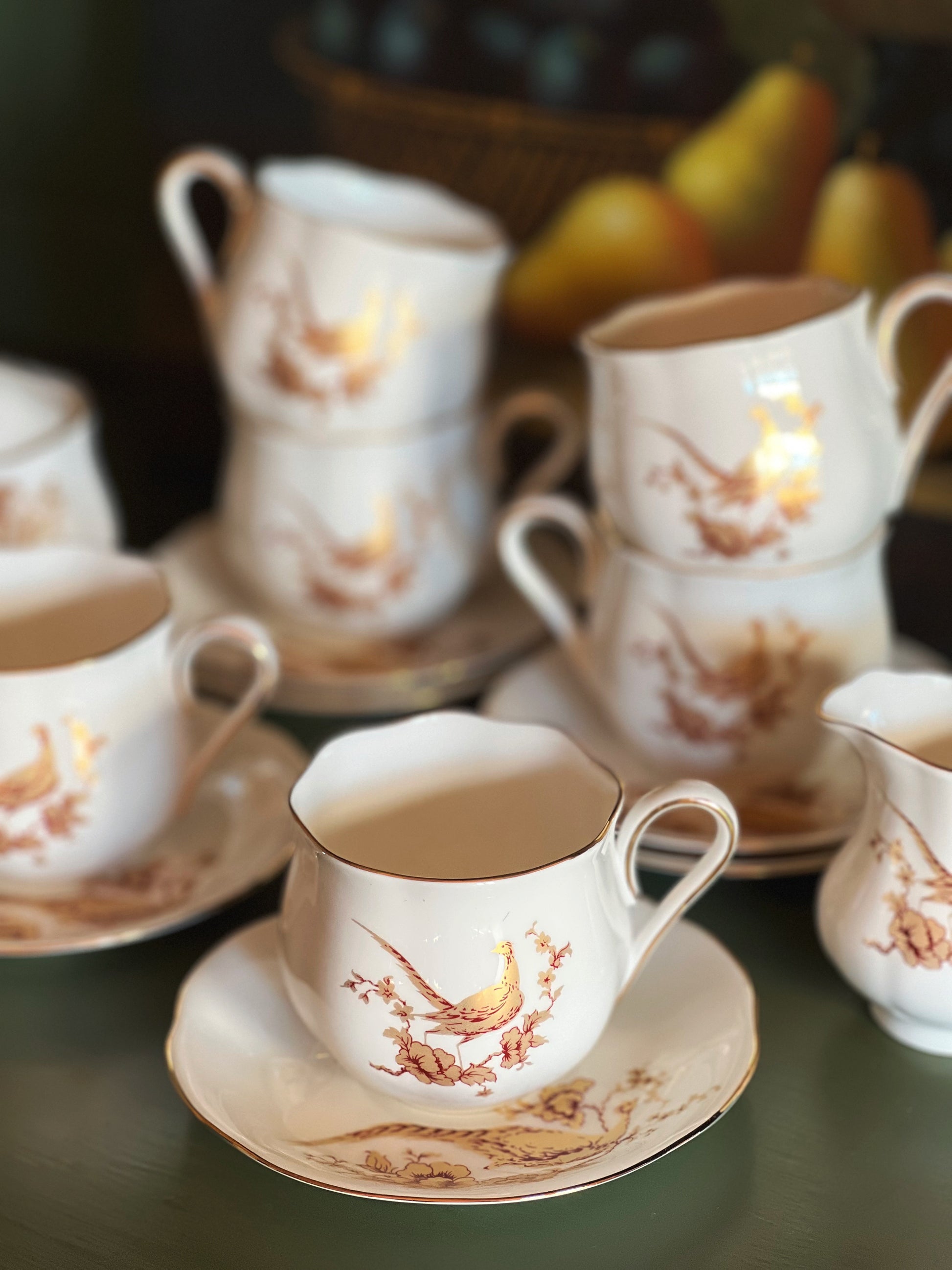 Vintage Hankook England 14 Piece Tea Set