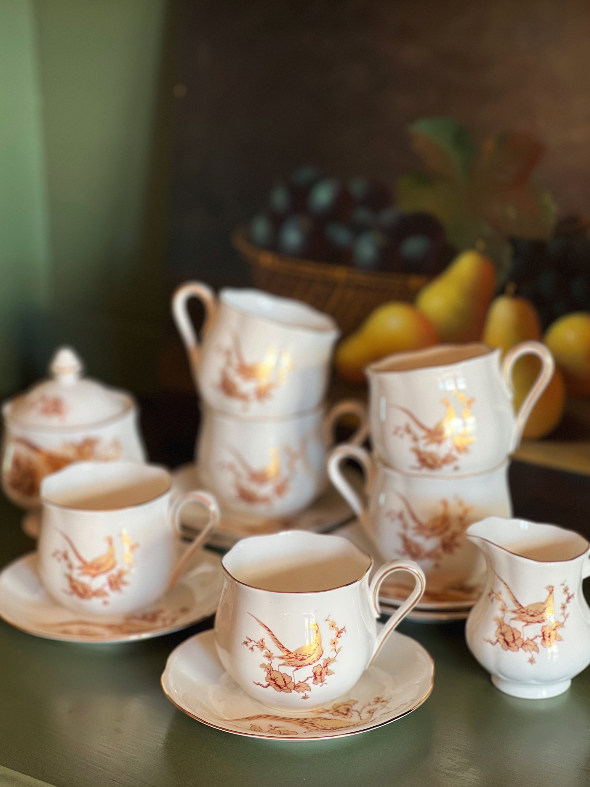 Vintage Hankook England 14 Piece Tea Set