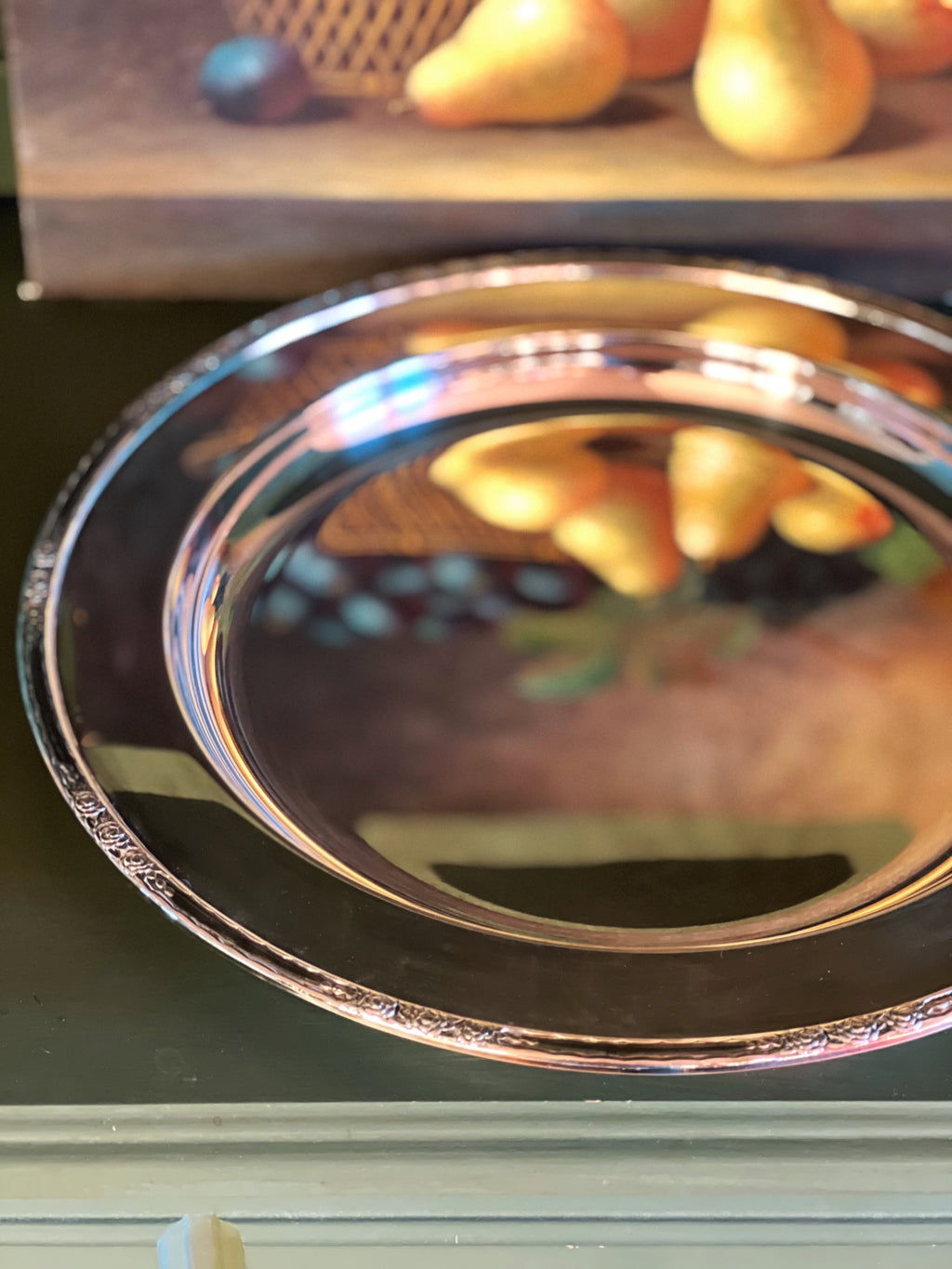 Vintage International Silver Camille Silver Plated Meat Platter (No Well)