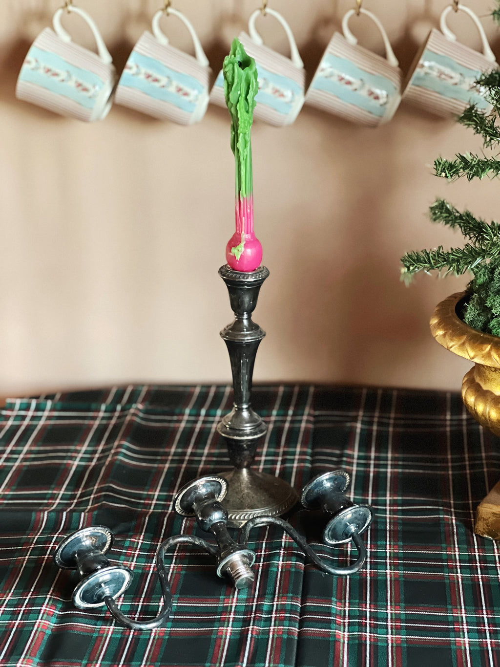 Vintage FB Rogers Silverplate 3 Arm Convertible Candelabra