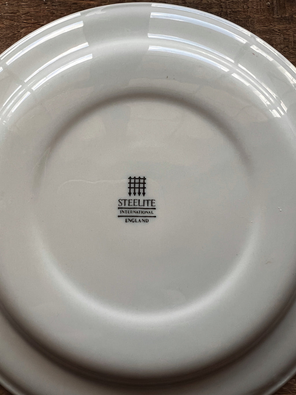 Vintage Pair of Steelite England Floral Salad Plates