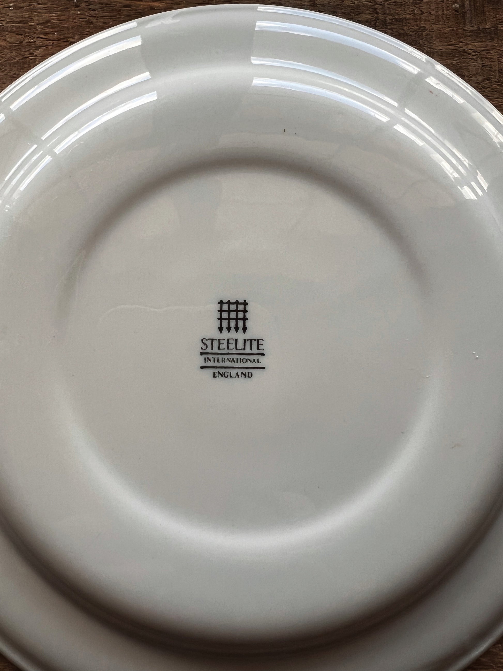 Vintage Pair of Steelite England Floral Salad Plates