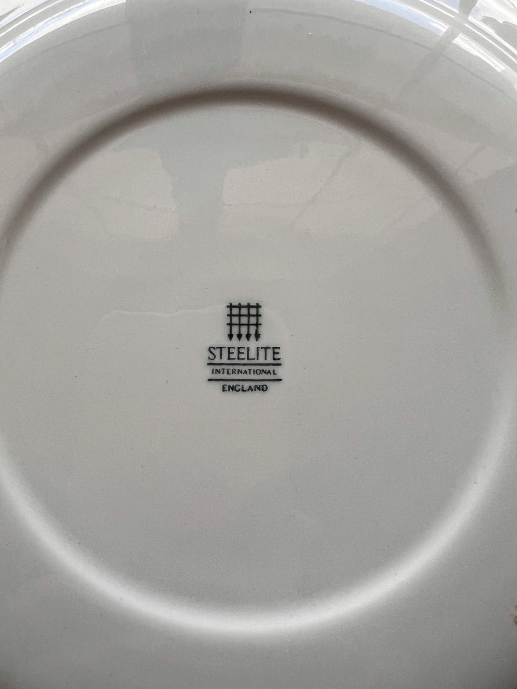 Vintage Steelite England Floral Luncheon Plate