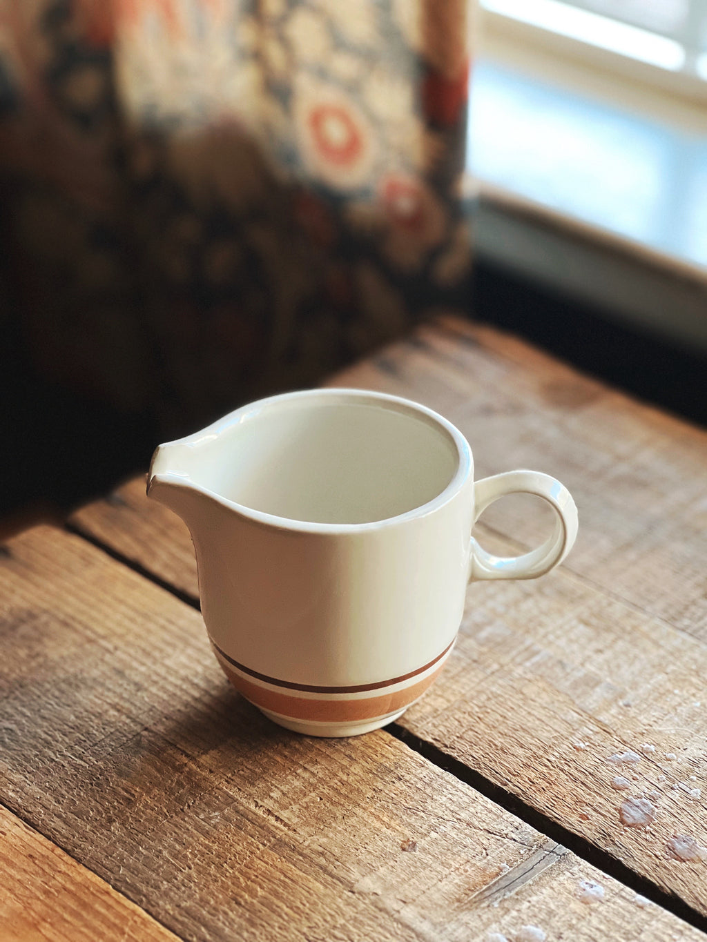 Vintage International Tableworks Striped Creamer