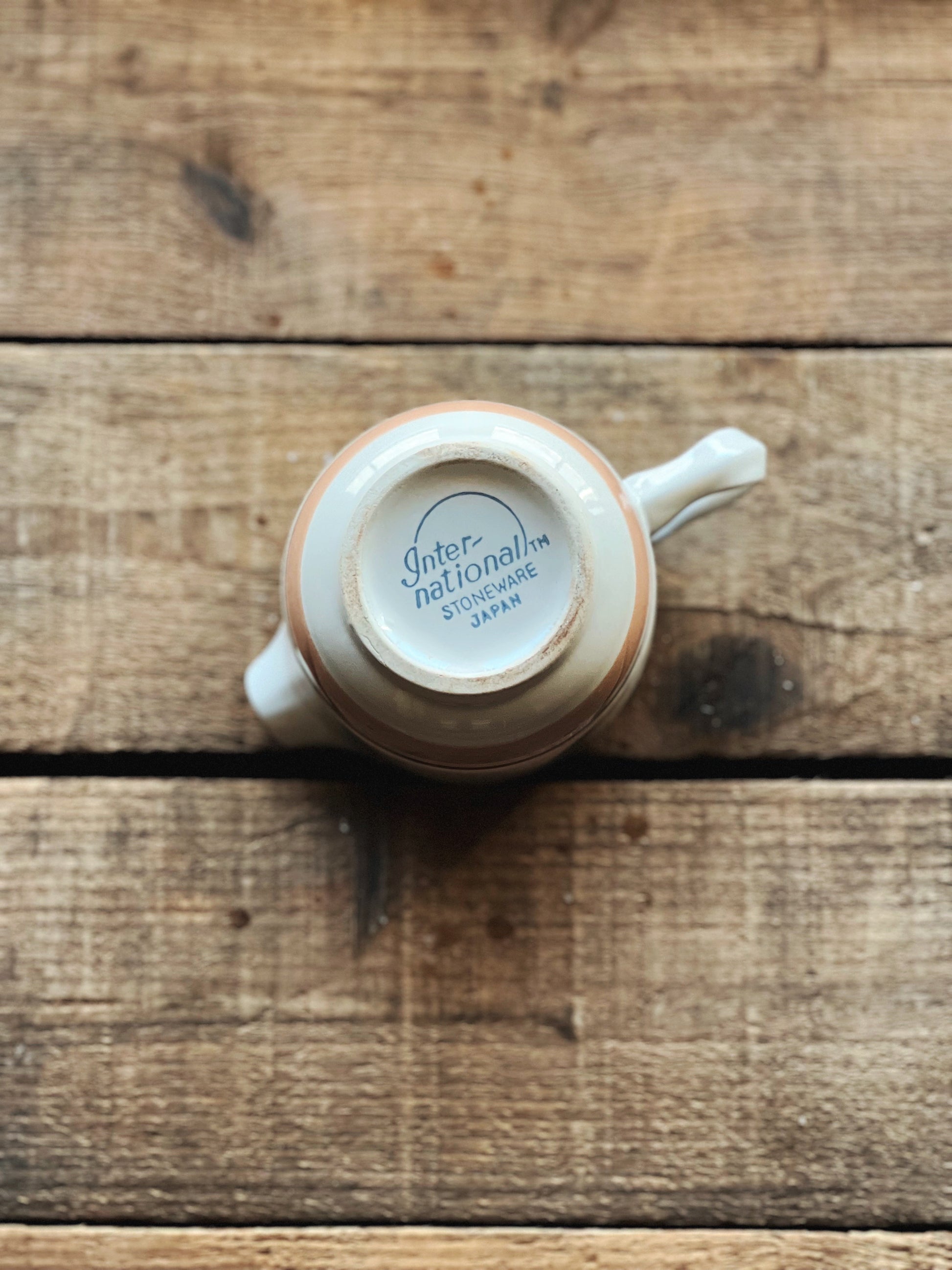 Vintage International Tableworks Striped Creamer