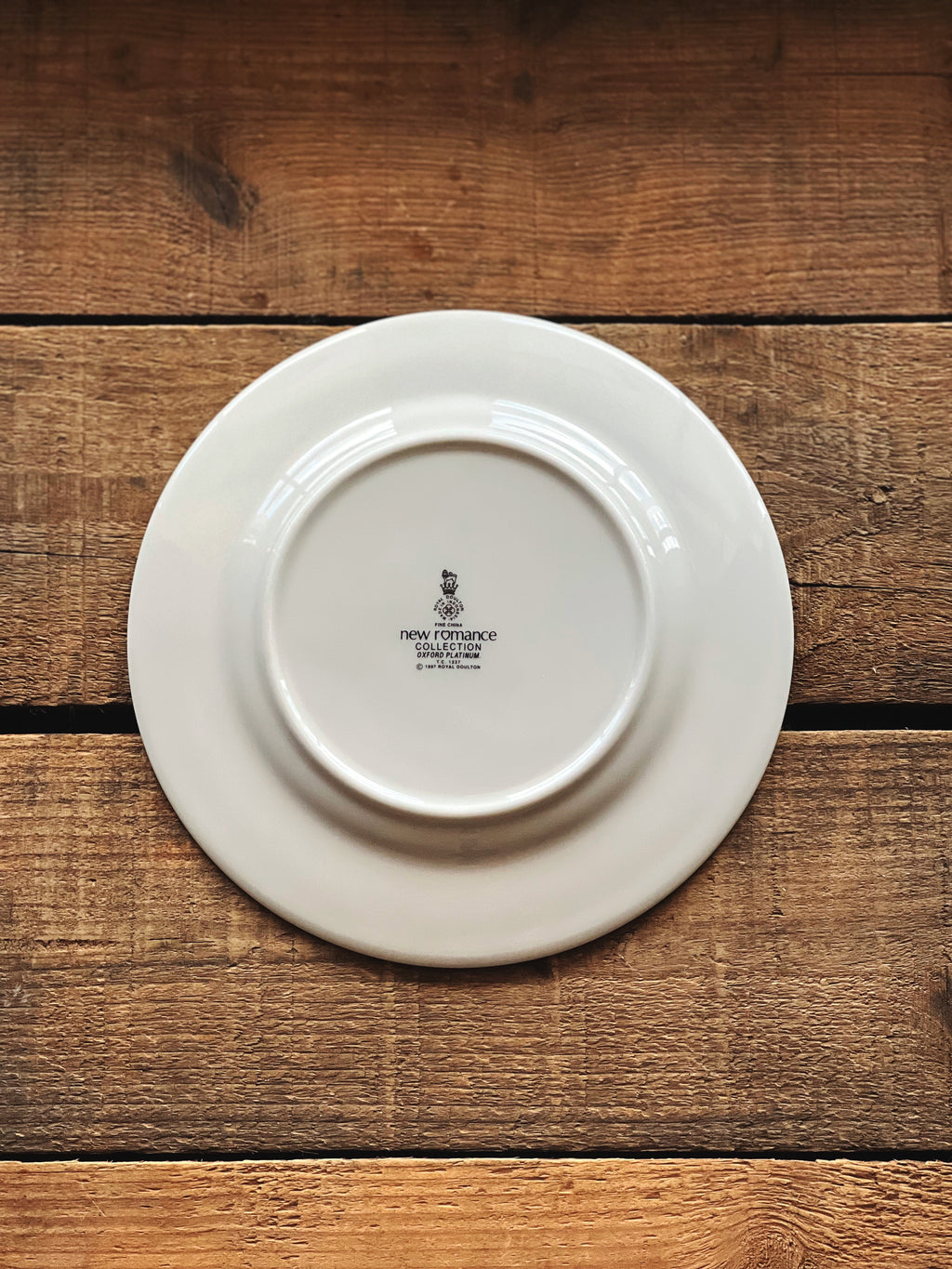 Vintage Royal Doulton New Romance Oxford Platinum Bread & Butter Plate