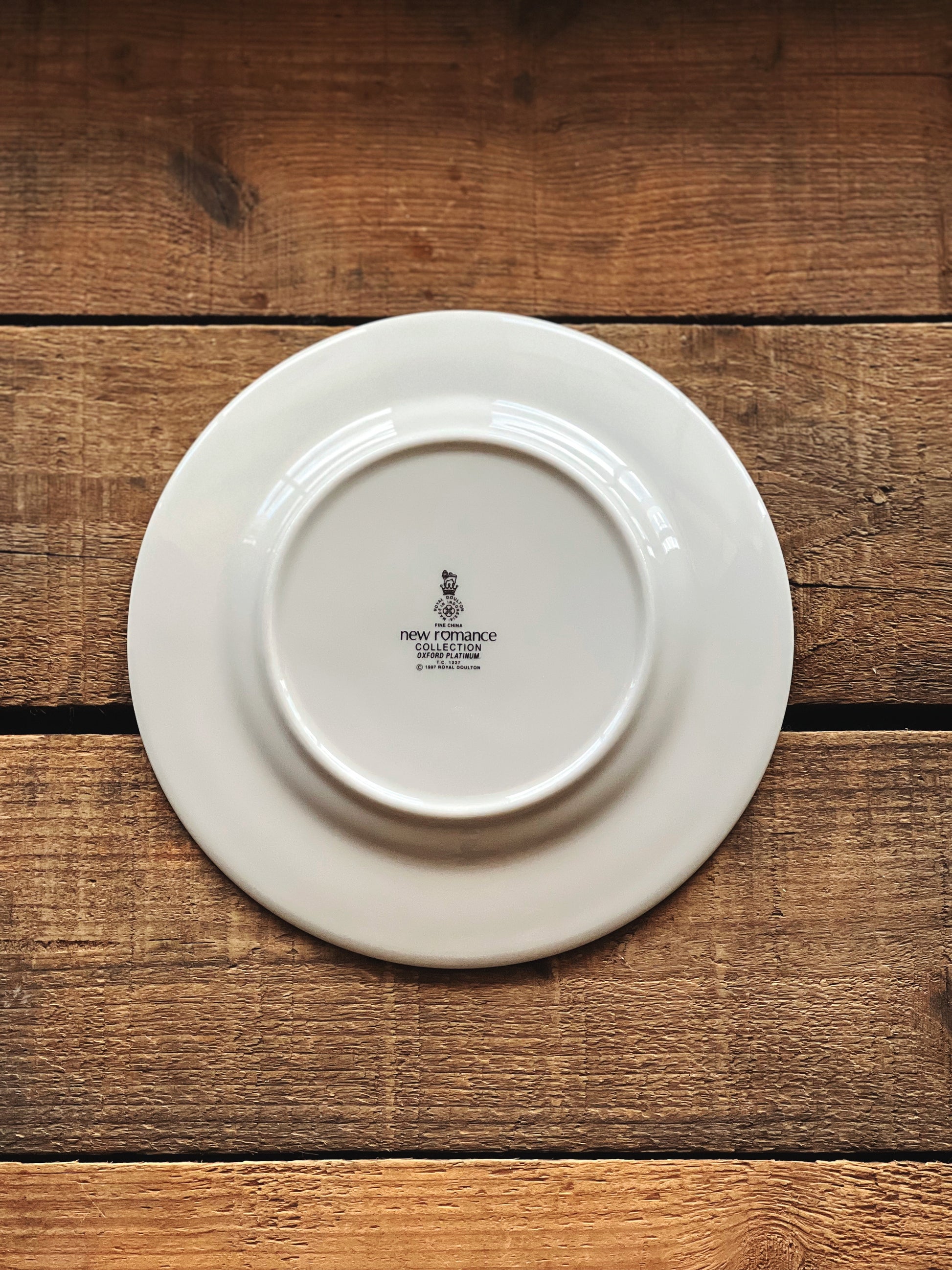 Vintage Royal Doulton New Romance Oxford Platinum Bread & Butter Plate