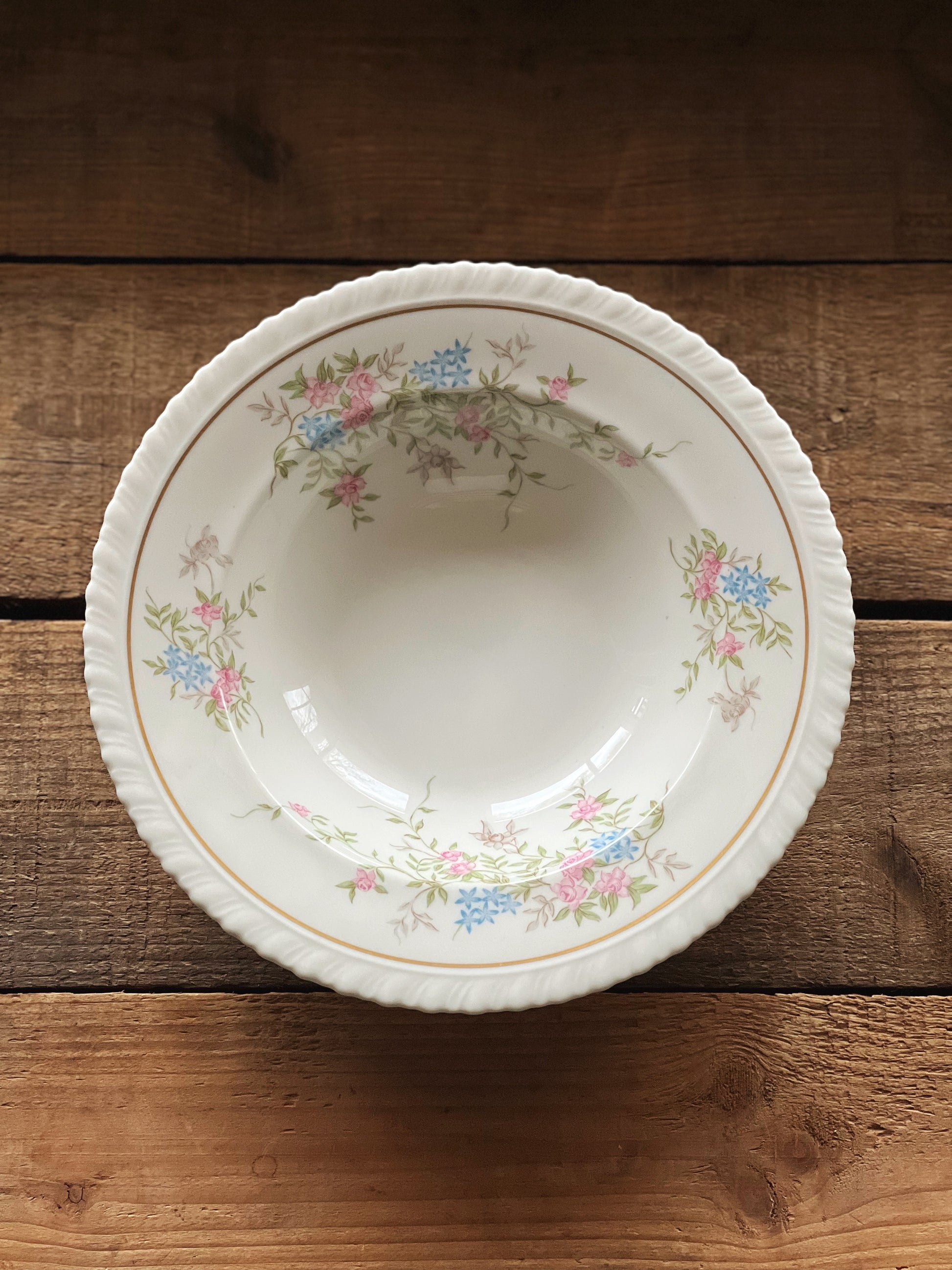 Vintage Hanover China Spring Time Rimmed Soup Bowl
