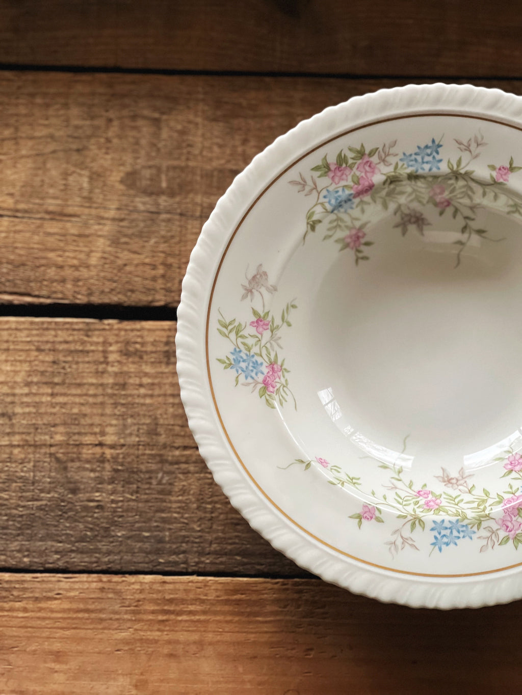 Vintage Hanover China Spring Time Rimmed Soup Bowl