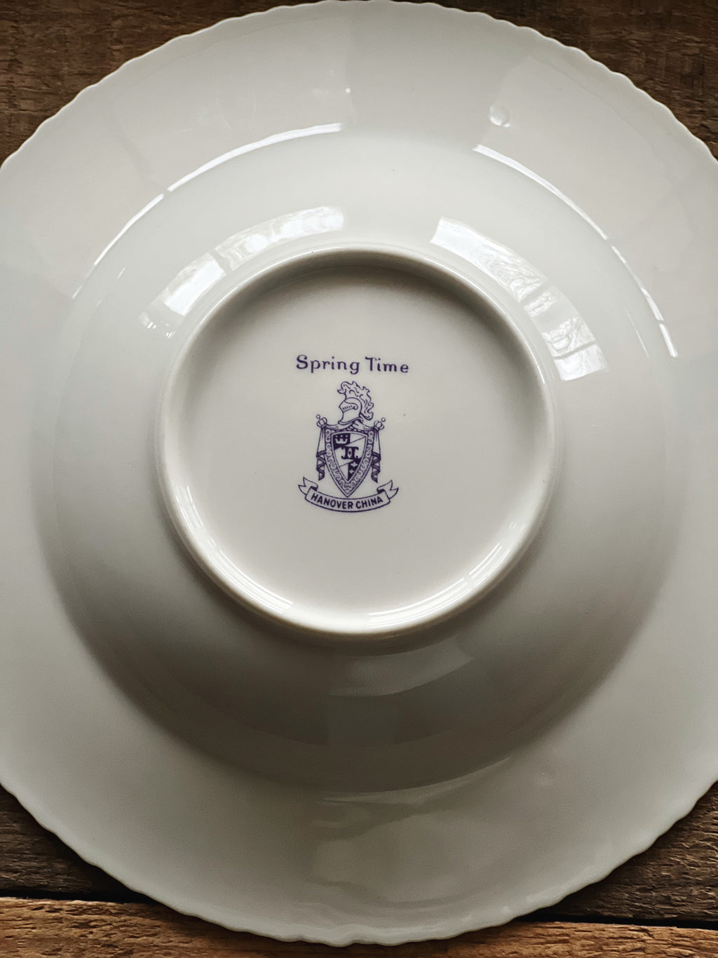 Vintage Hanover China Spring Time Rimmed Soup Bowl