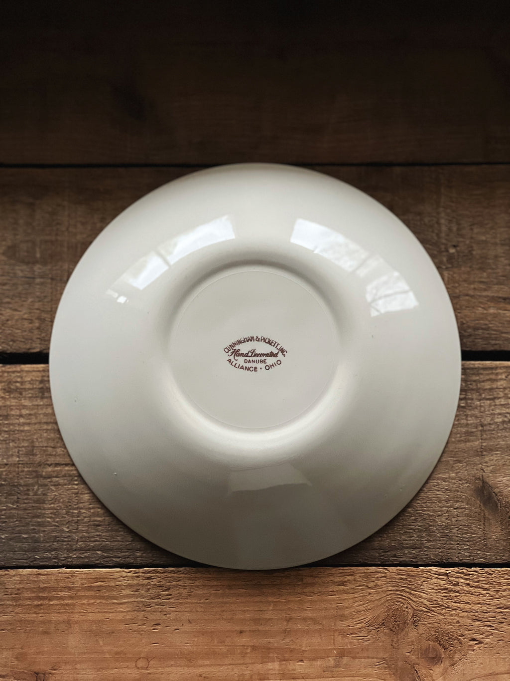 Vintage Cunningham Pickett Danube Coupe Soup Bowl