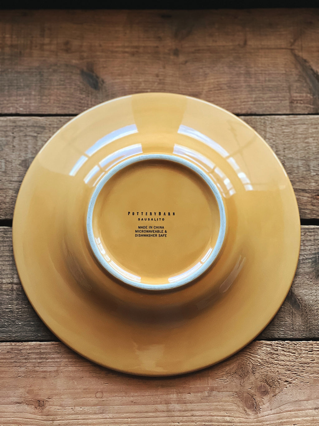 Pottery Barn Sausalito Amber Rimmed Soup Bowl