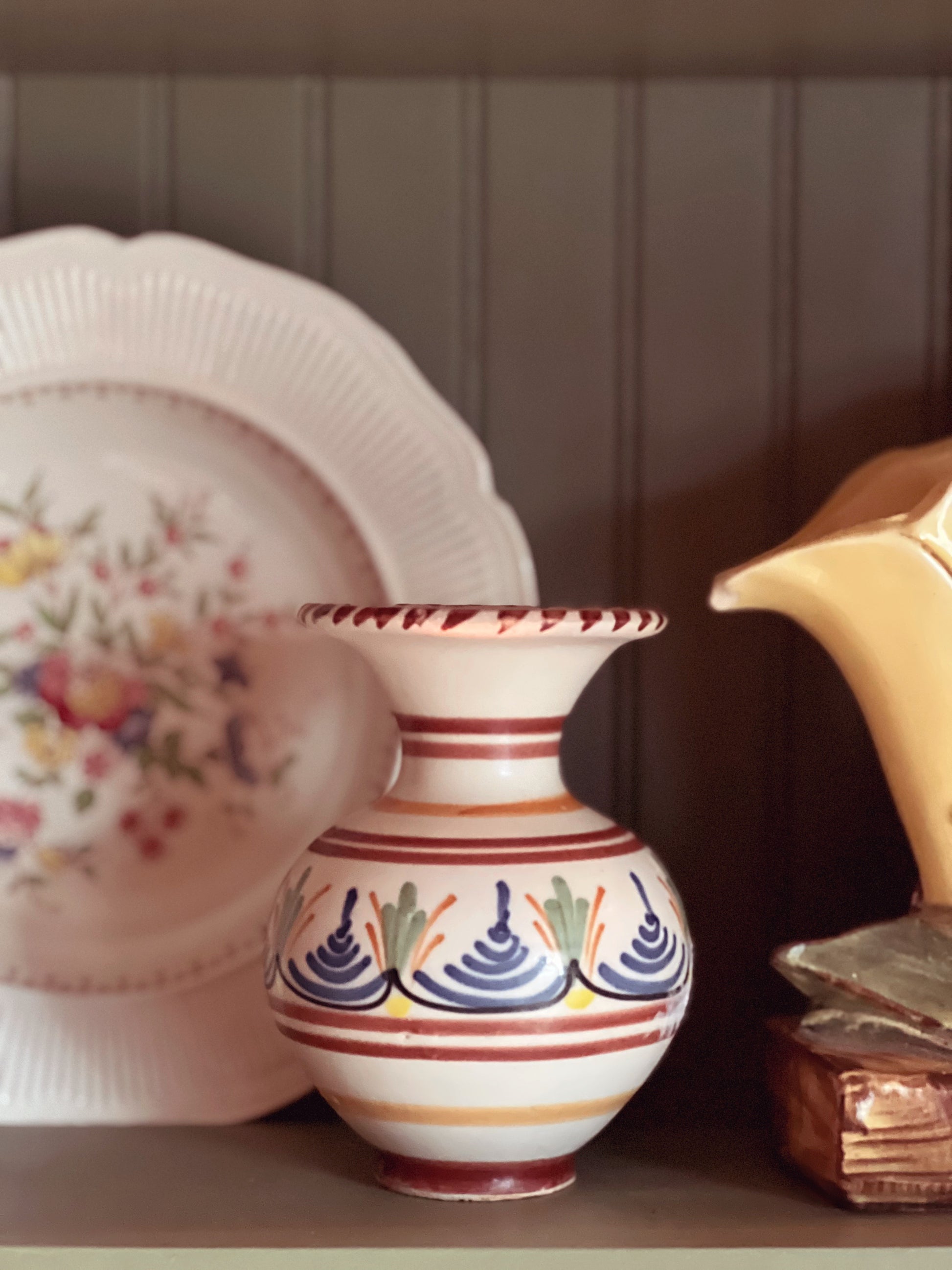 Vintage Hand Painted Pottery Vase