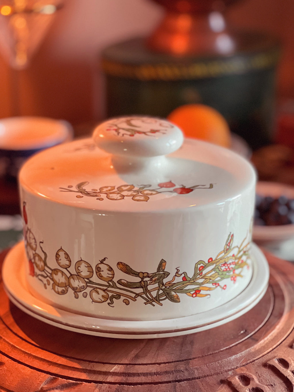 Vintage Royal Winton Grimwades Taunton Vale Cheese Dish