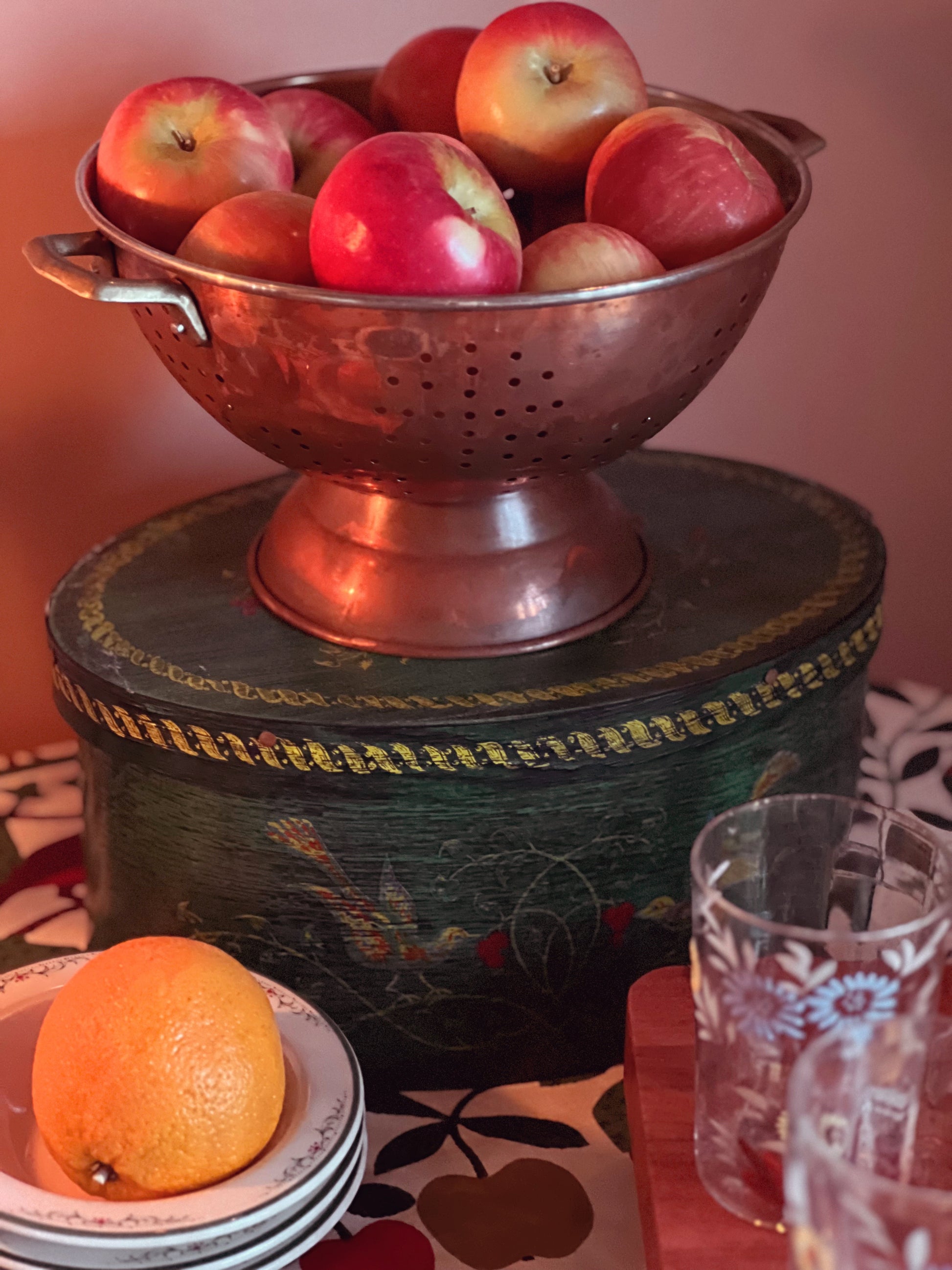 Vintage Copper Colander