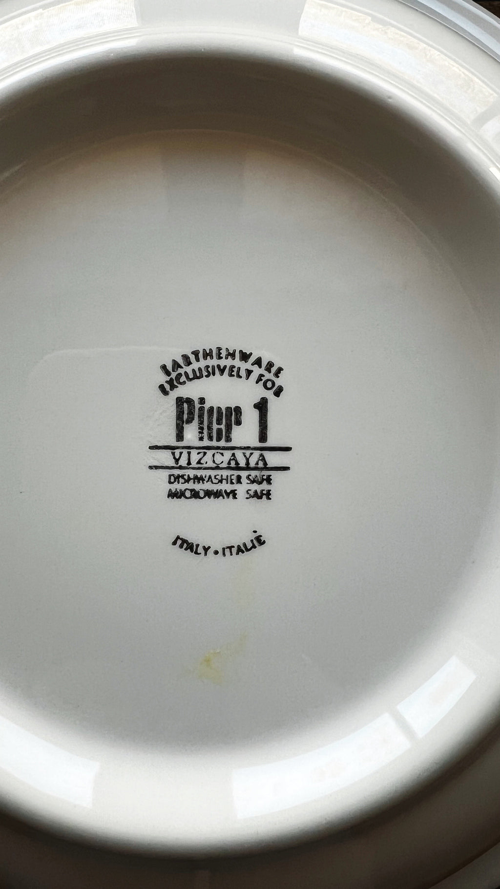 Pier 1 Vizcaya Italy Round Serving Bowl