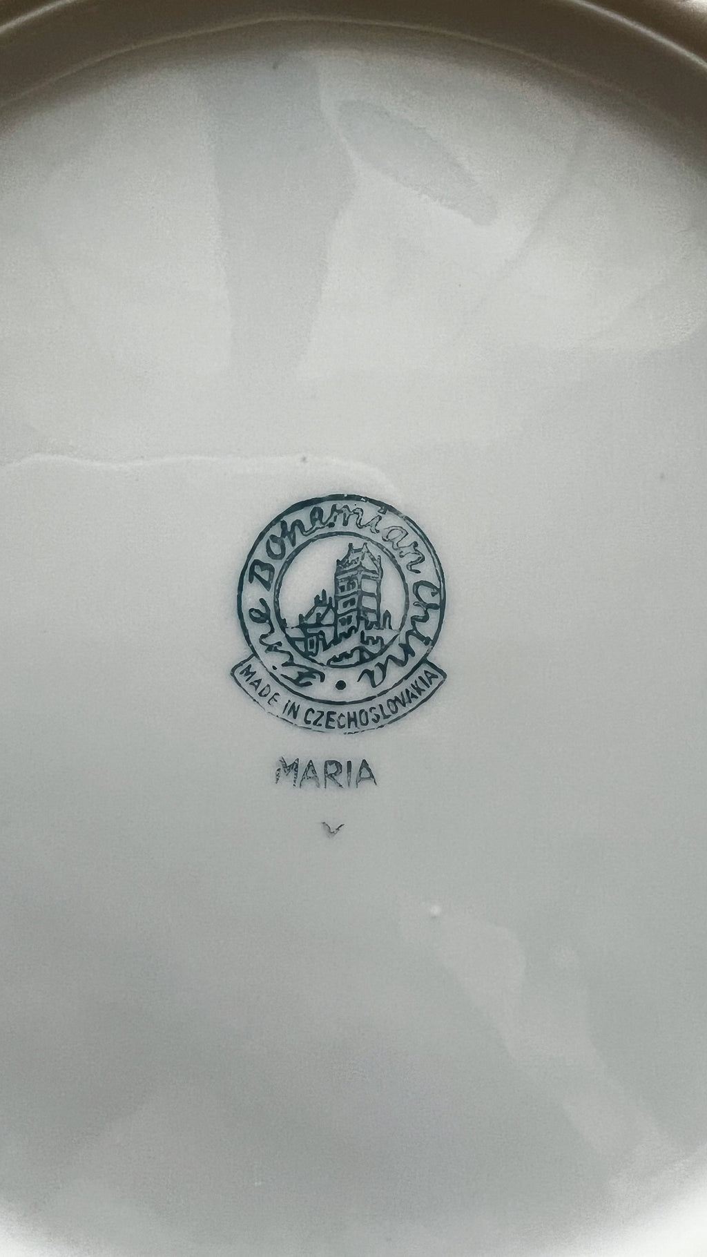 Vintage Fine Bohemian China Maria Round Serving Bowl