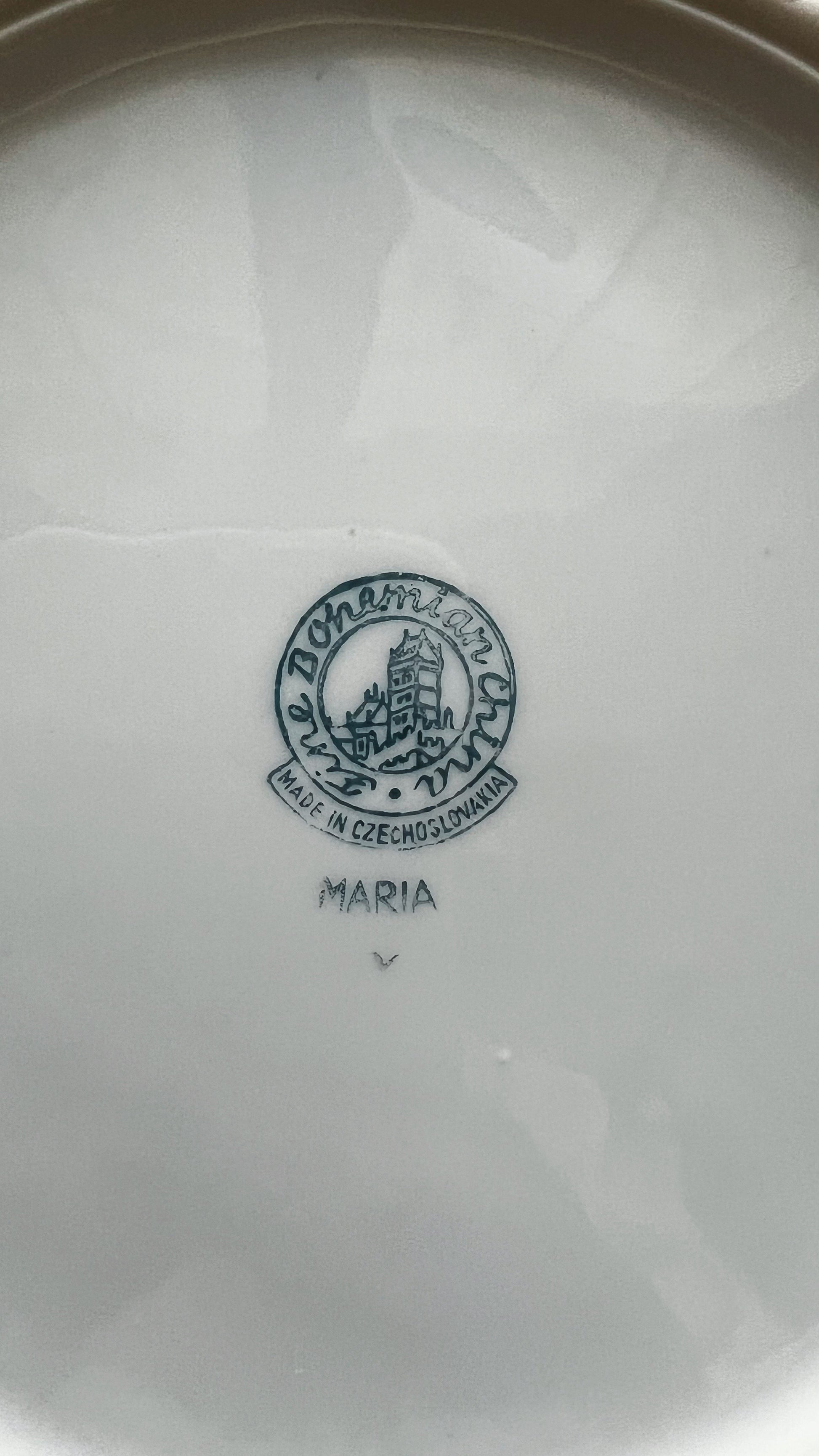 Vintage Fine Bohemian China Maria Round Serving Bowl