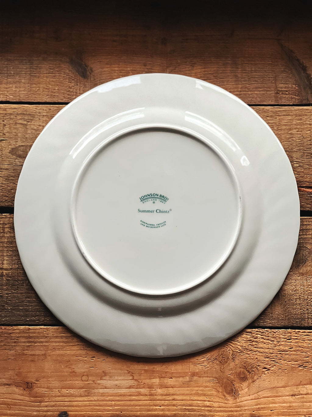 Vintage Johnson Brothers Summer Chintz Dinner Plate