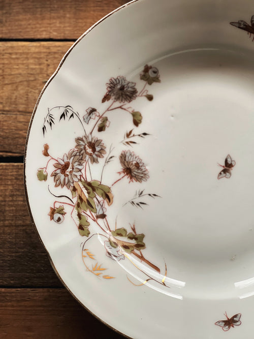 Antique Transferware Rimmed Serving Bowl