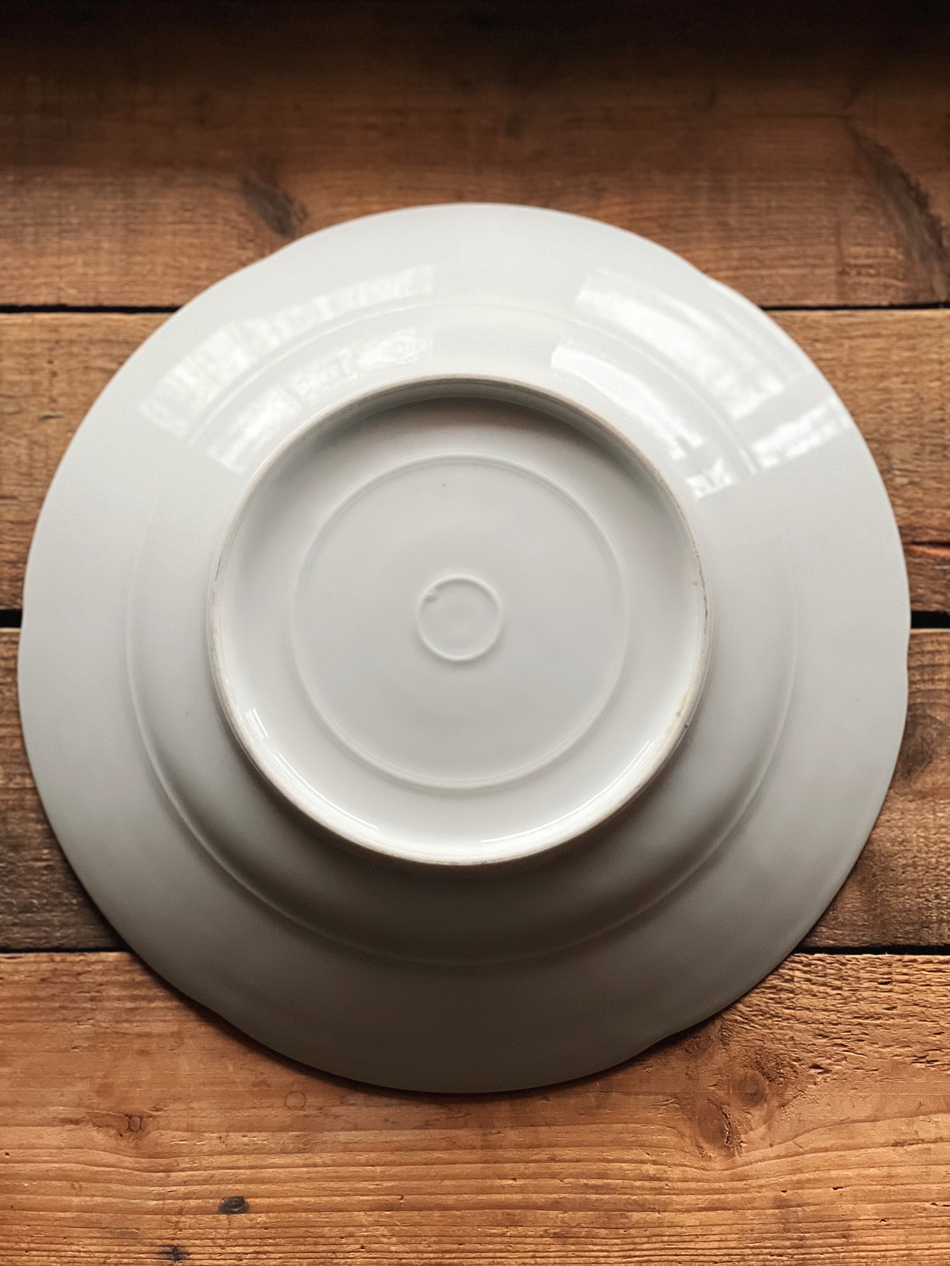 Antique Transferware Rimmed Serving Bowl