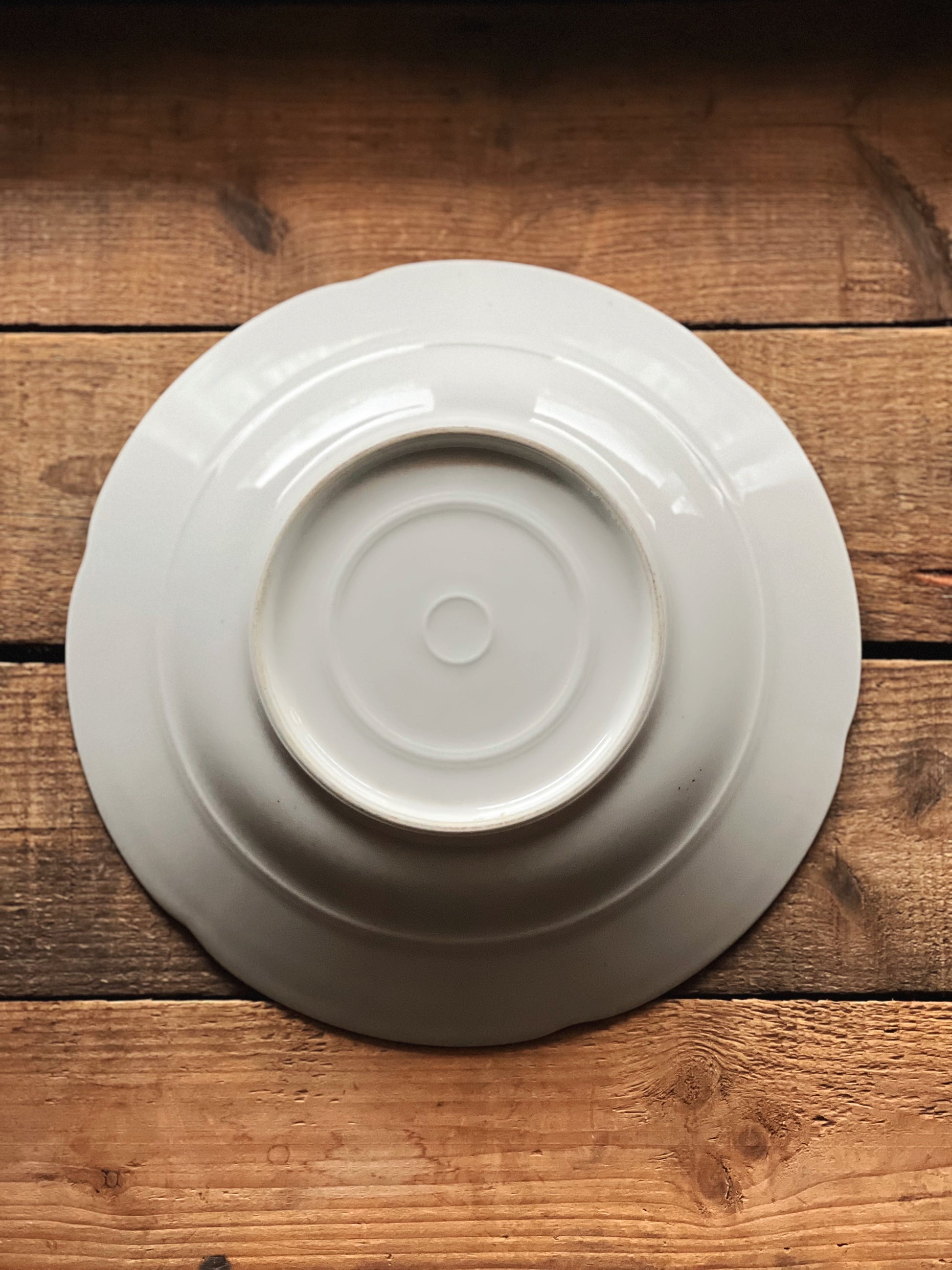 Antique Transferware Rimmed Soup Bowl