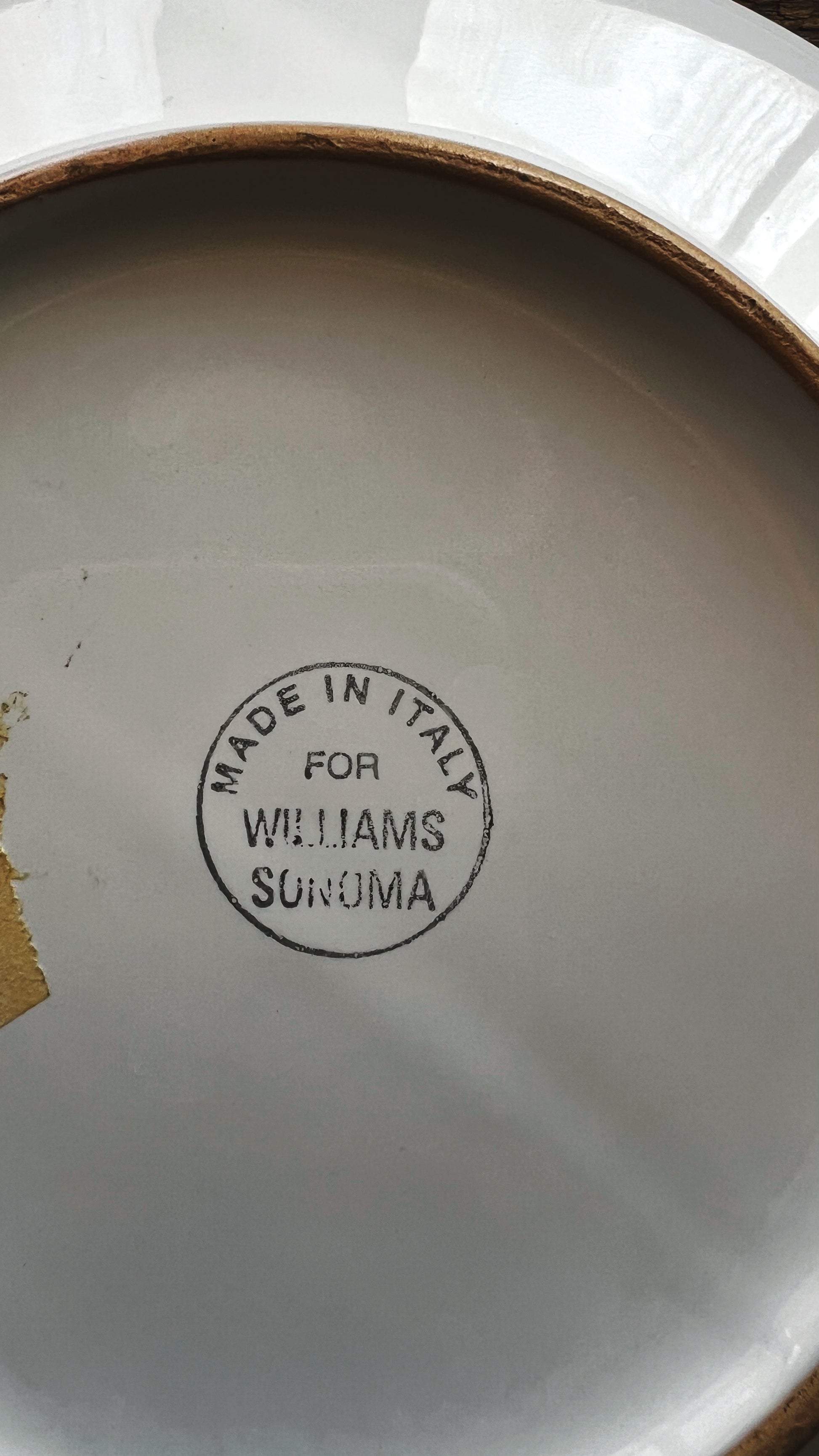 Vintage Williams Sonoma Hand Painted Salad Plate Made in Italy