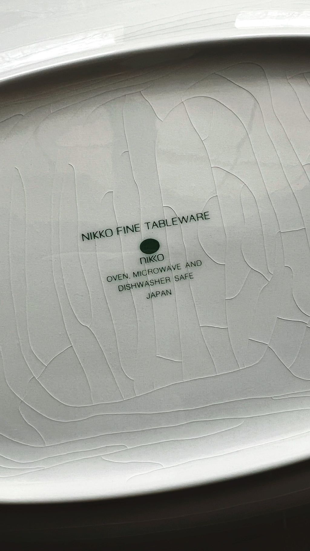 Vintage Nikko Blue Peony Oval Serving Platter