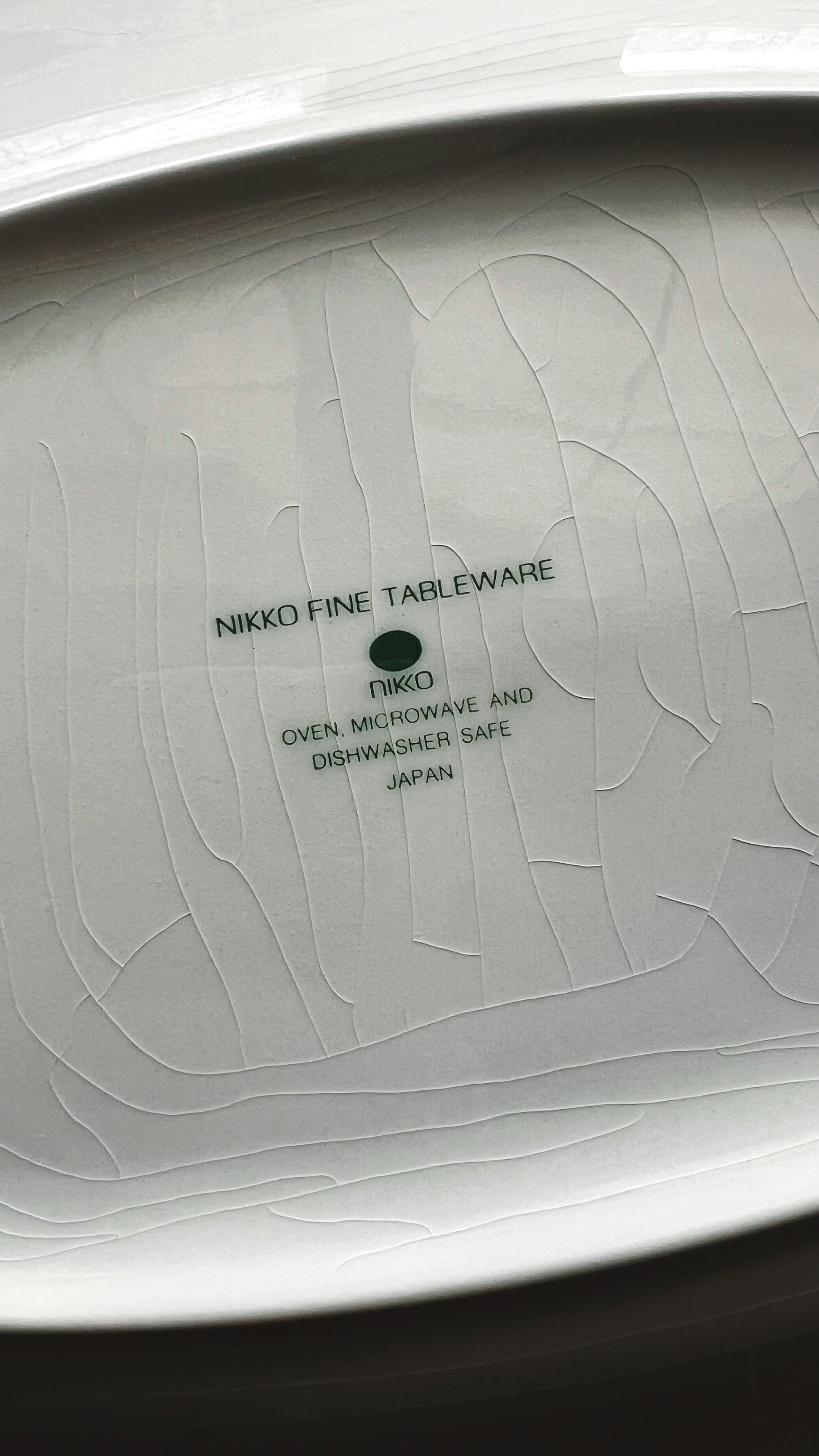 Vintage Nikko Blue Peony Oval Serving Platter