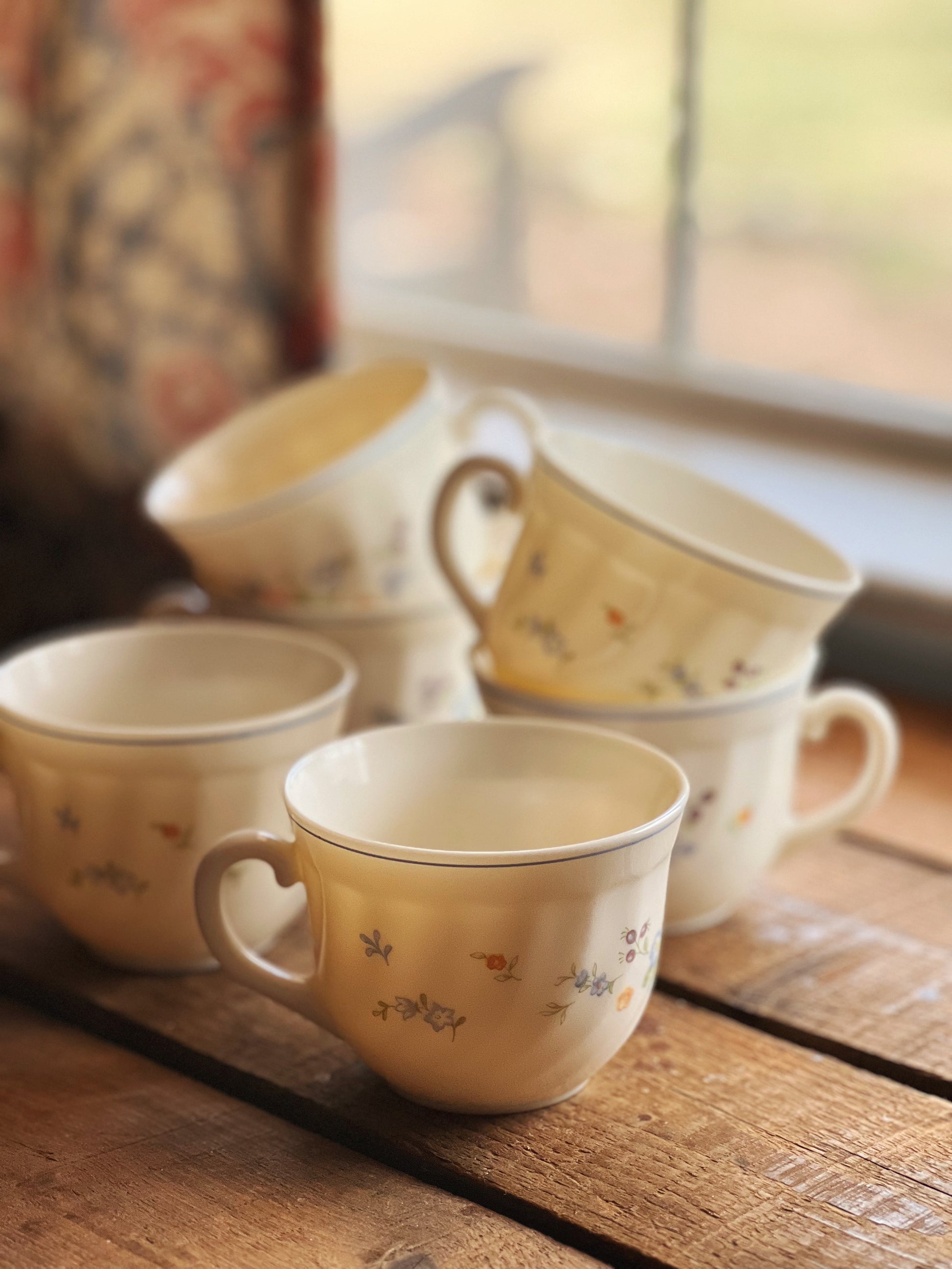 Vintage Arcopal France Victoria Floral Teacup