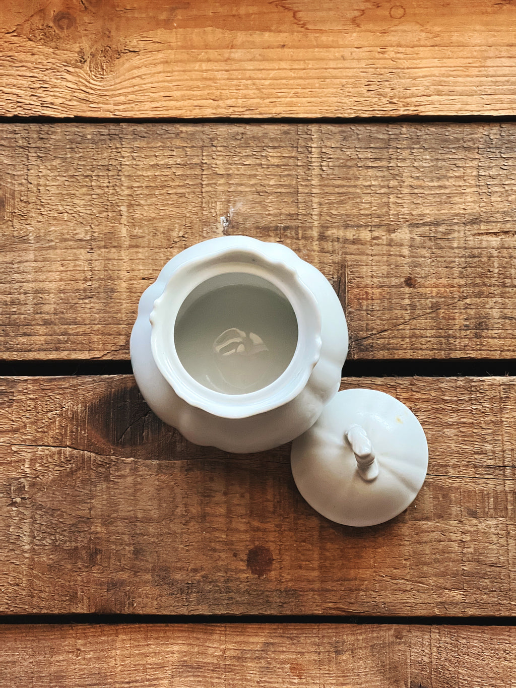 Vintage Ironstone Sugar Bowl