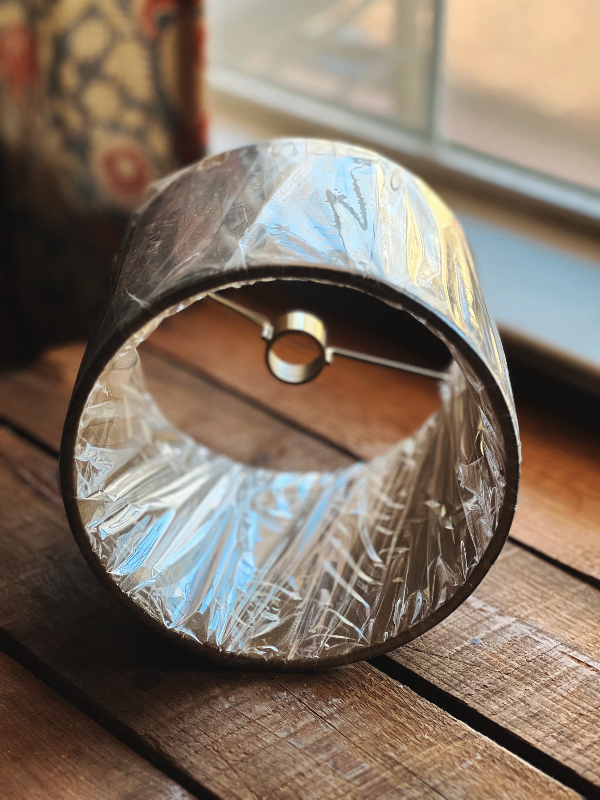 Vintage John Richard Black & Gold Lampshade