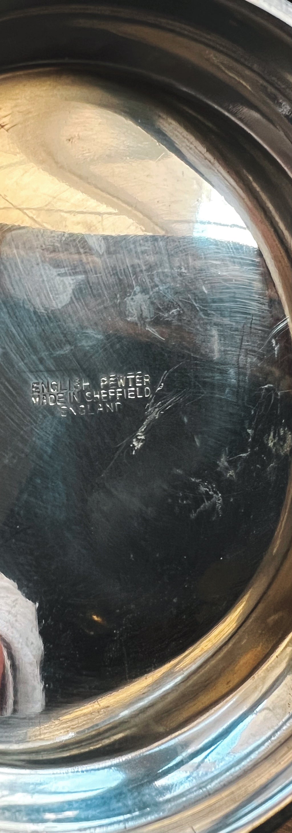 Vintage Sheffield English Pewter Tankard / Mug