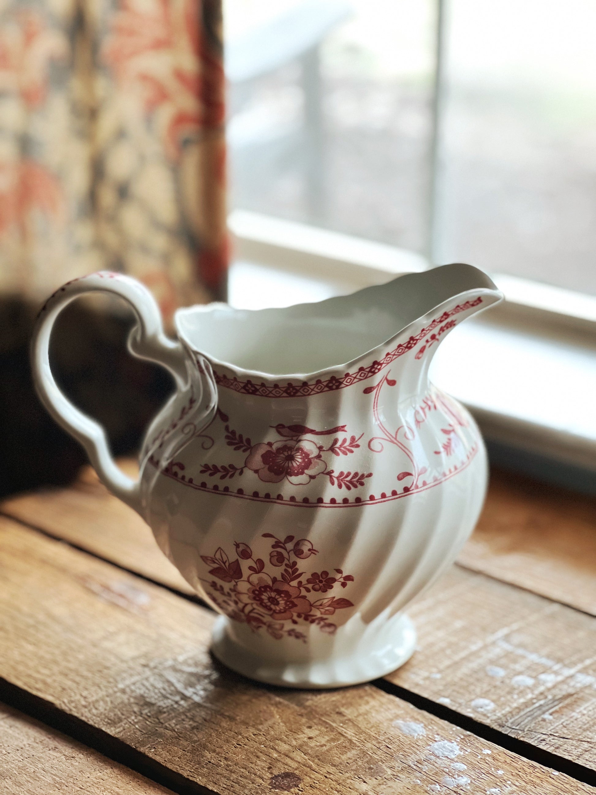 Vintage Johnson Brothers Indies Pink Pitcher