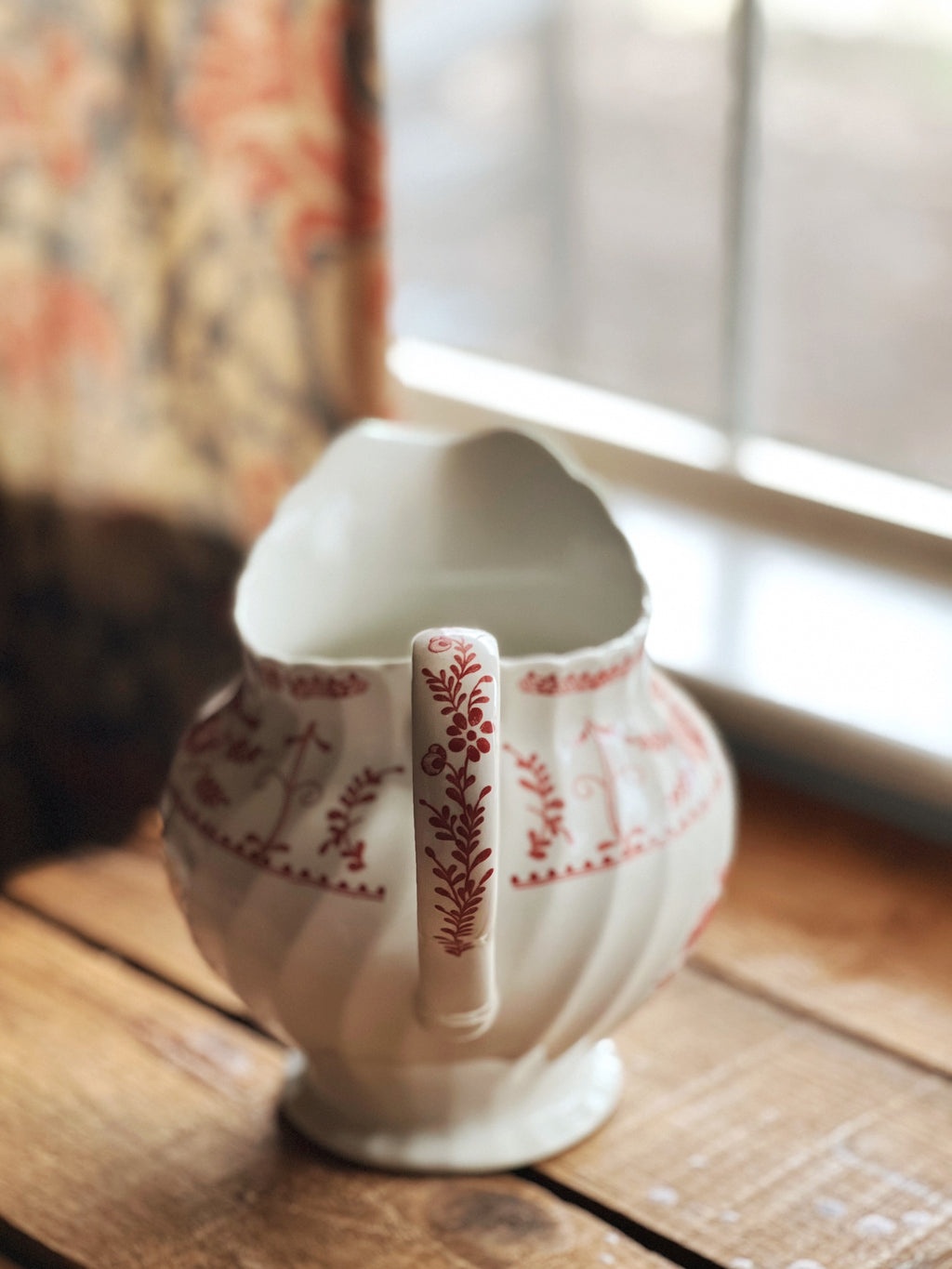 Vintage Johnson Brothers Indies Pink Pitcher