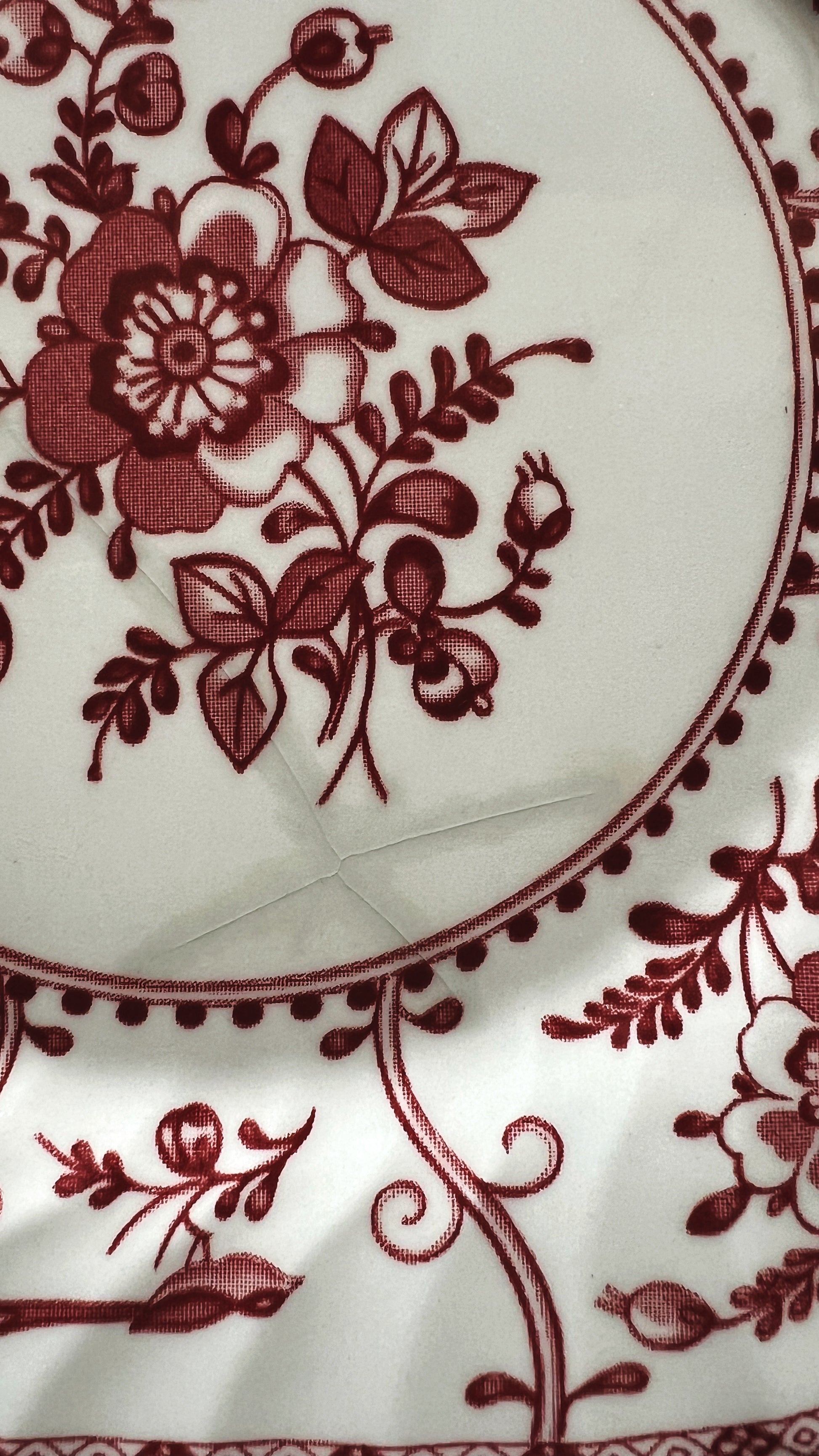 Vintage Johnson Brothers Indies Pink Square Salad Plate