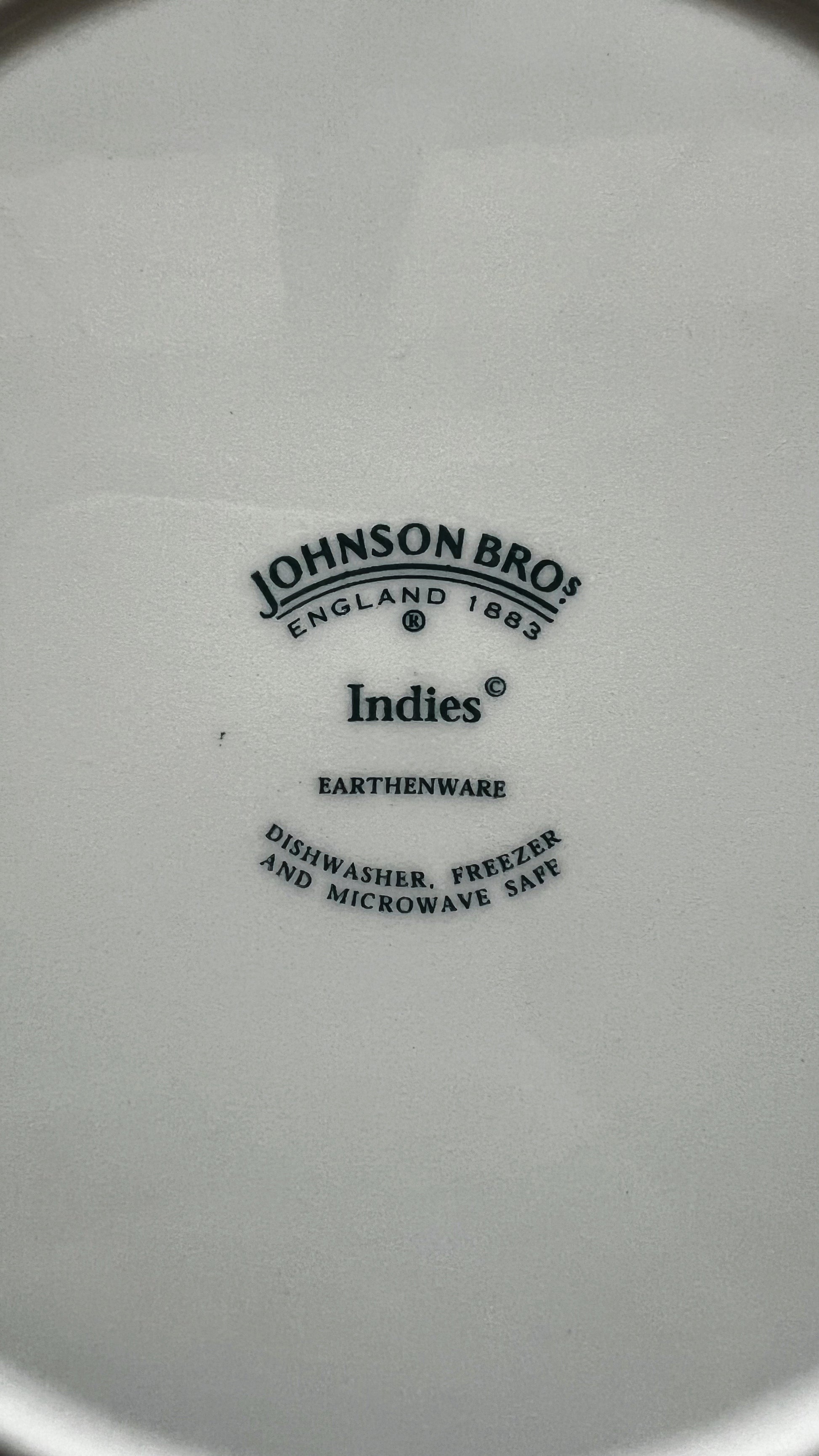 Vintage Johnson Brothers Indies Pink Dinner Plate