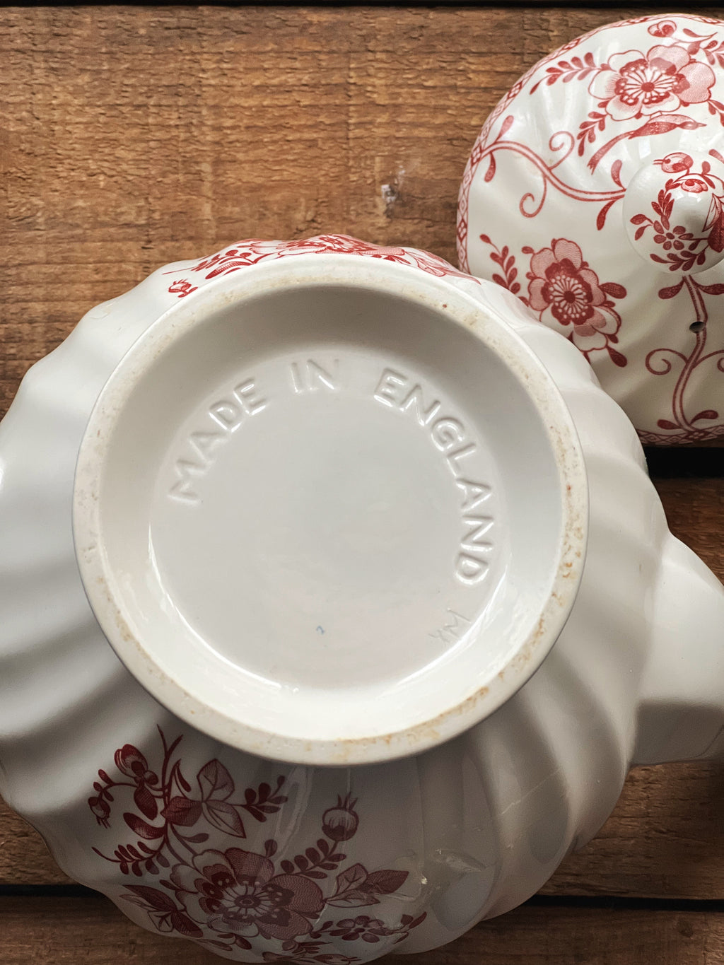 Vintage Johnson Brothers Indies Pink Teapot