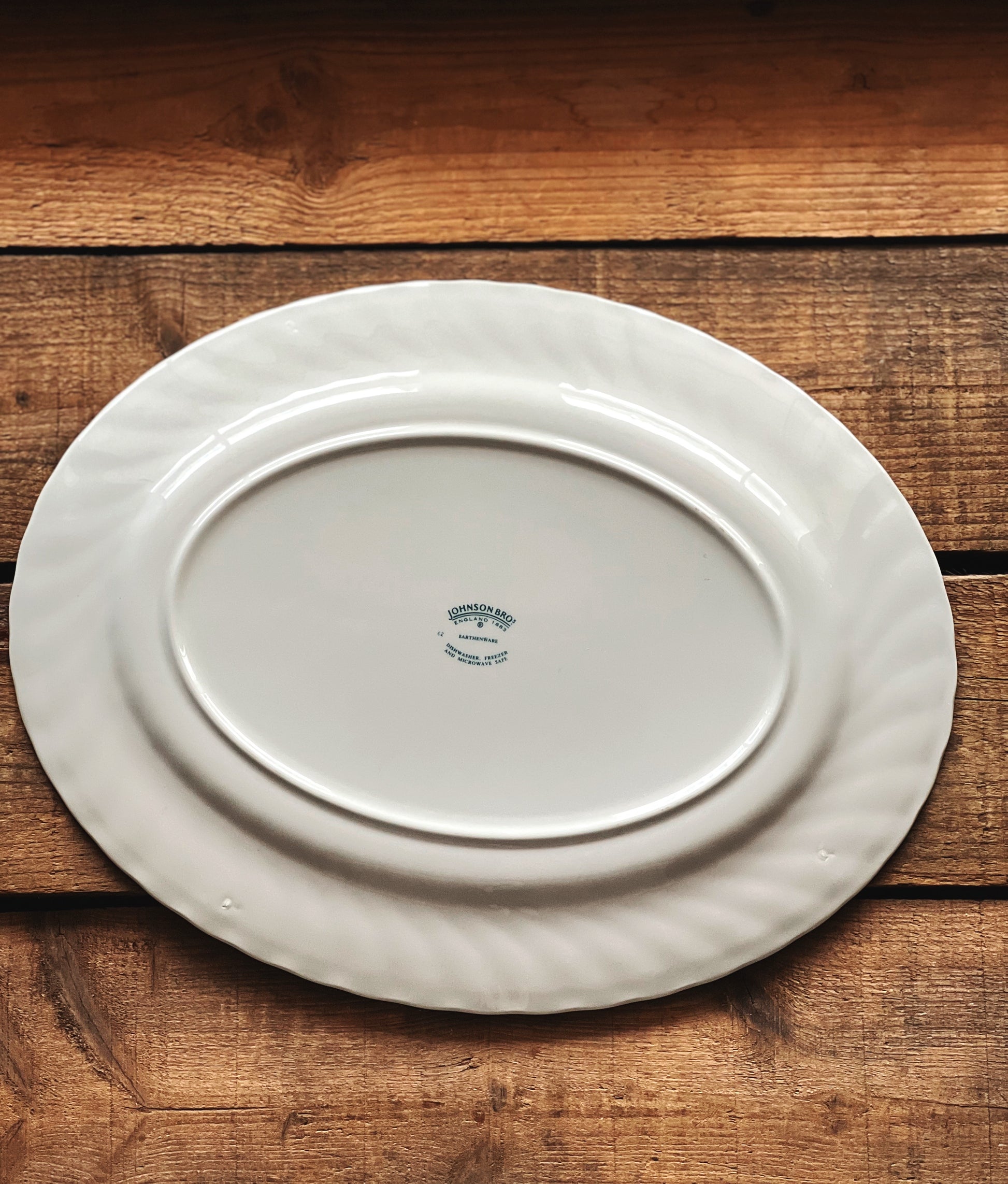 Vintage Johnson Brothers Indies Pink Oval Serving Platter