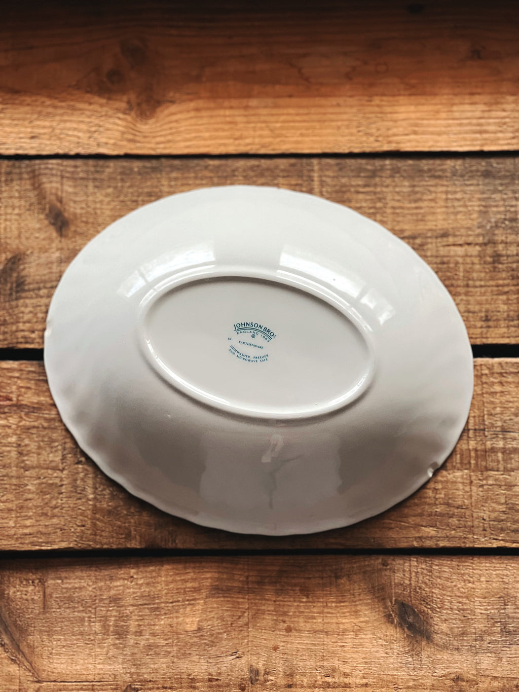 Vintage Johnson Brothers Indies Pink Oval Vegetable Bowl