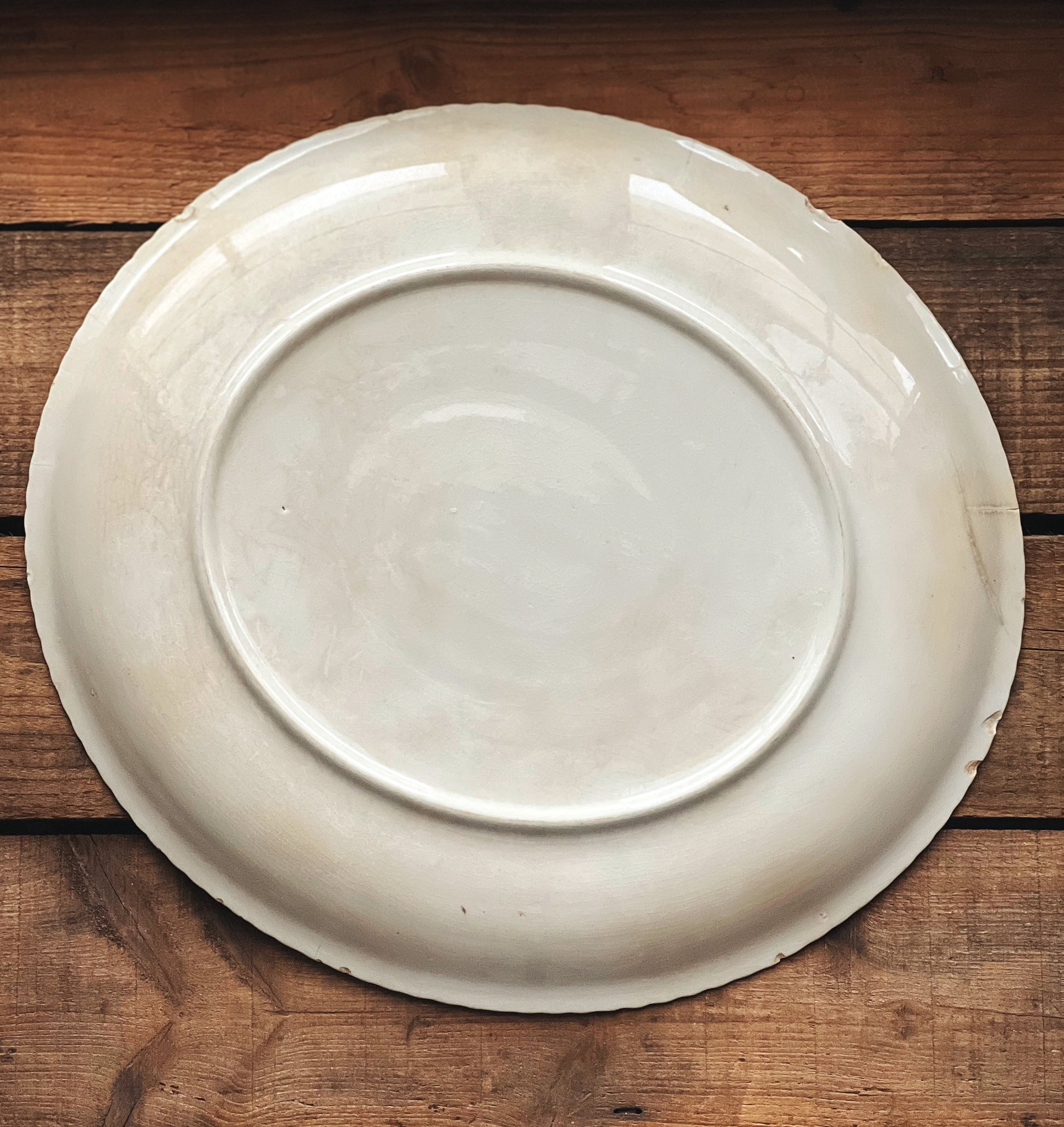 Vintage Yellow Floral Oval Serving Platter