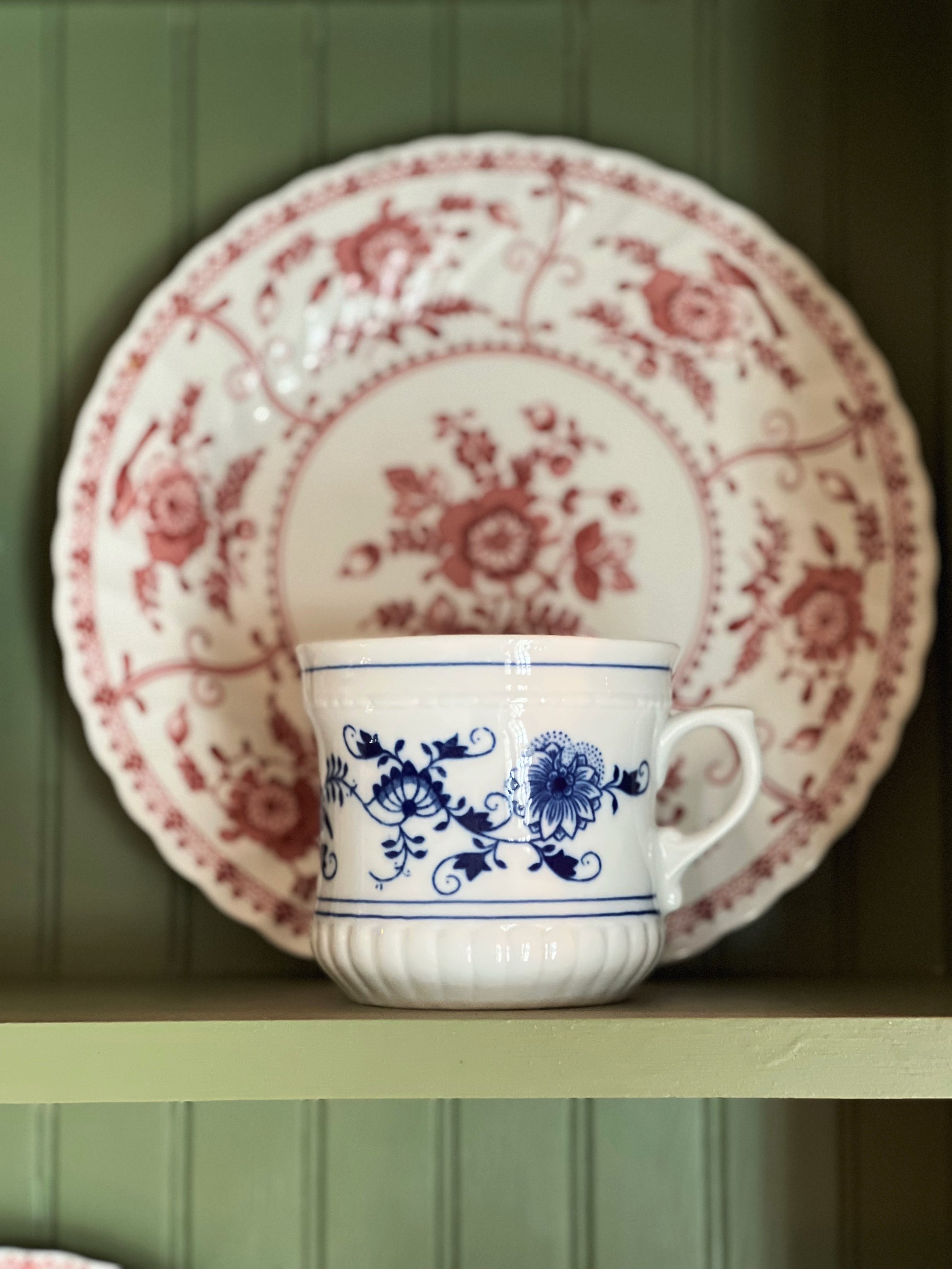 Vintage Zwiebelmuster Blue Onion Mug