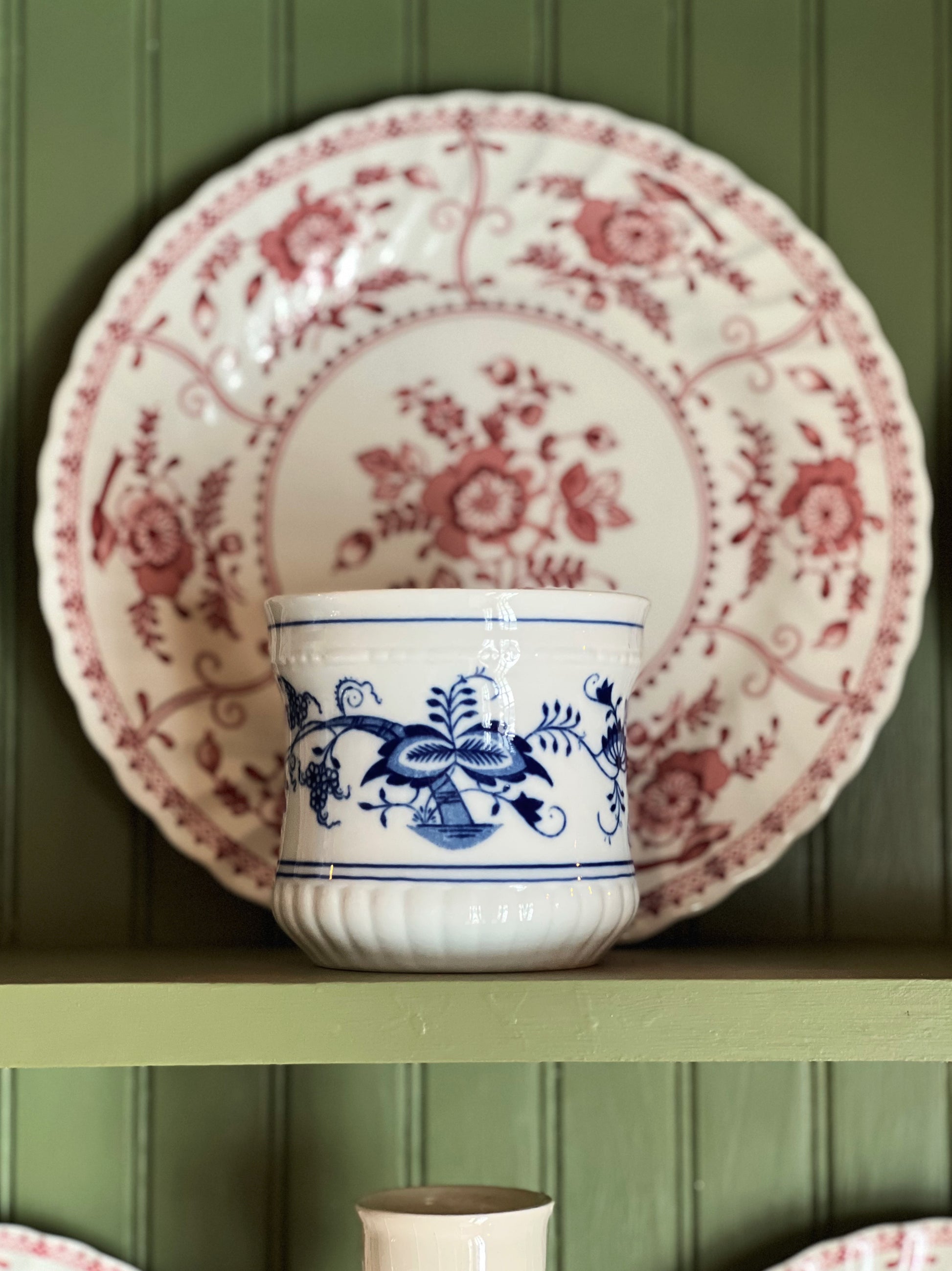 Vintage Zwiebelmuster Blue Onion Mug